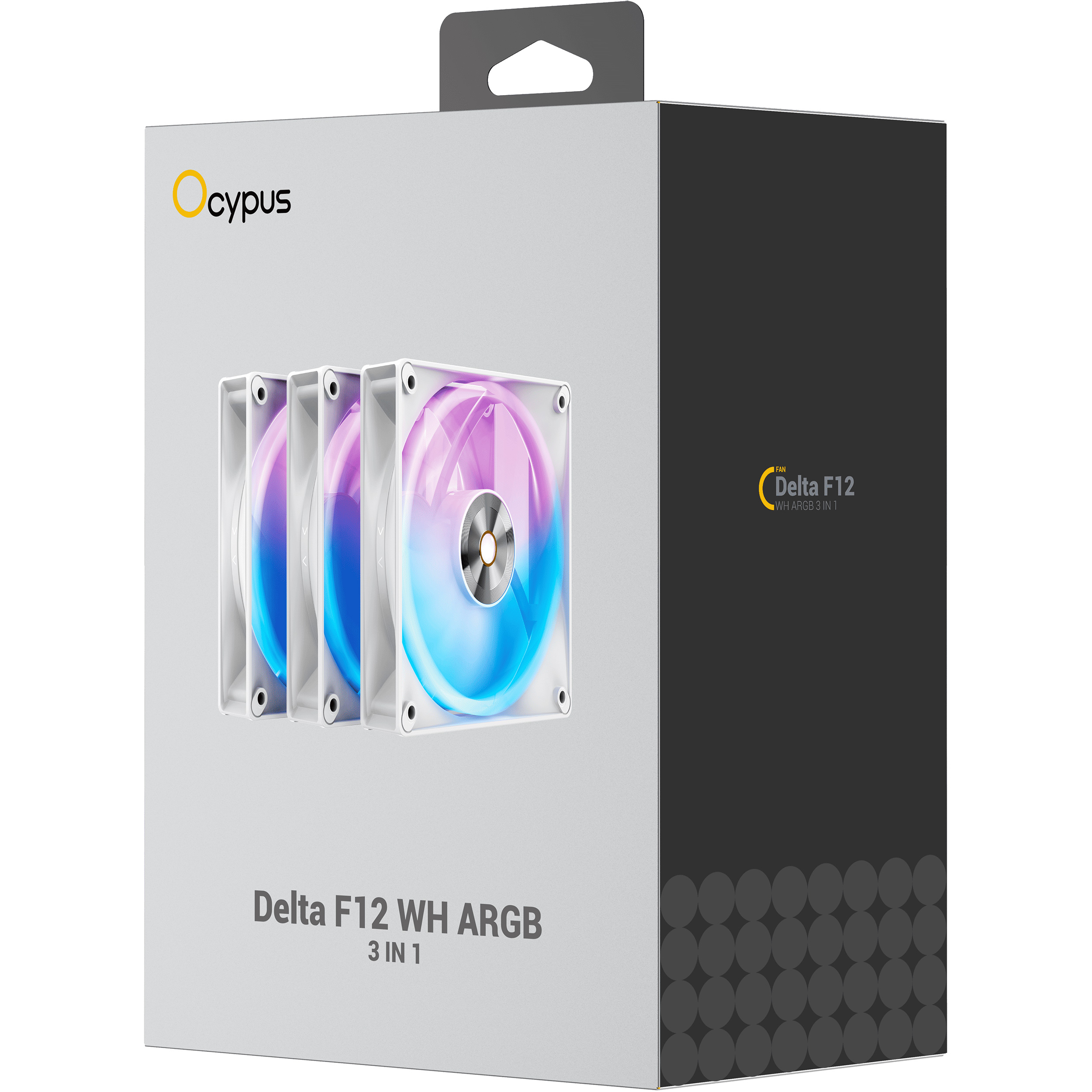 Комплект вентиляторов OCYPUS Delta F12 ARGB White 3-Pack