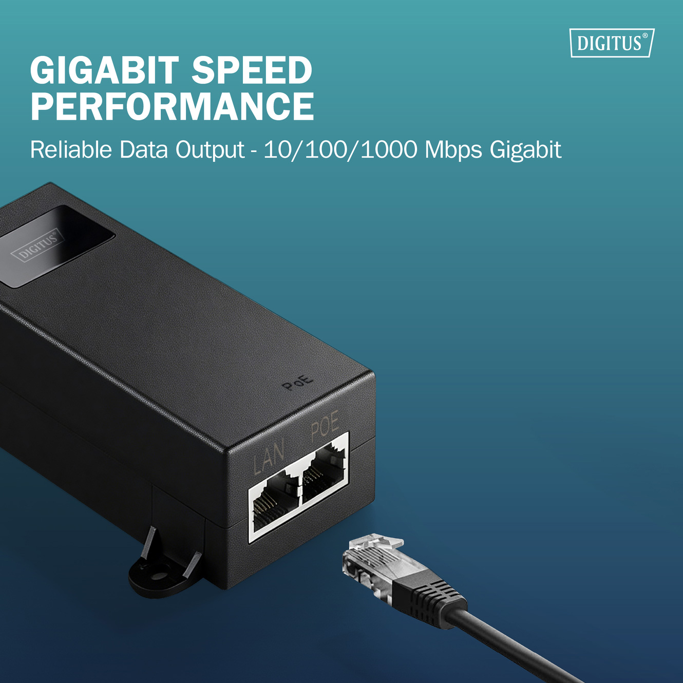 PoE інжектор DIGITUS Gigabit Ethernet PoE++ Injector (DN-95104-1)