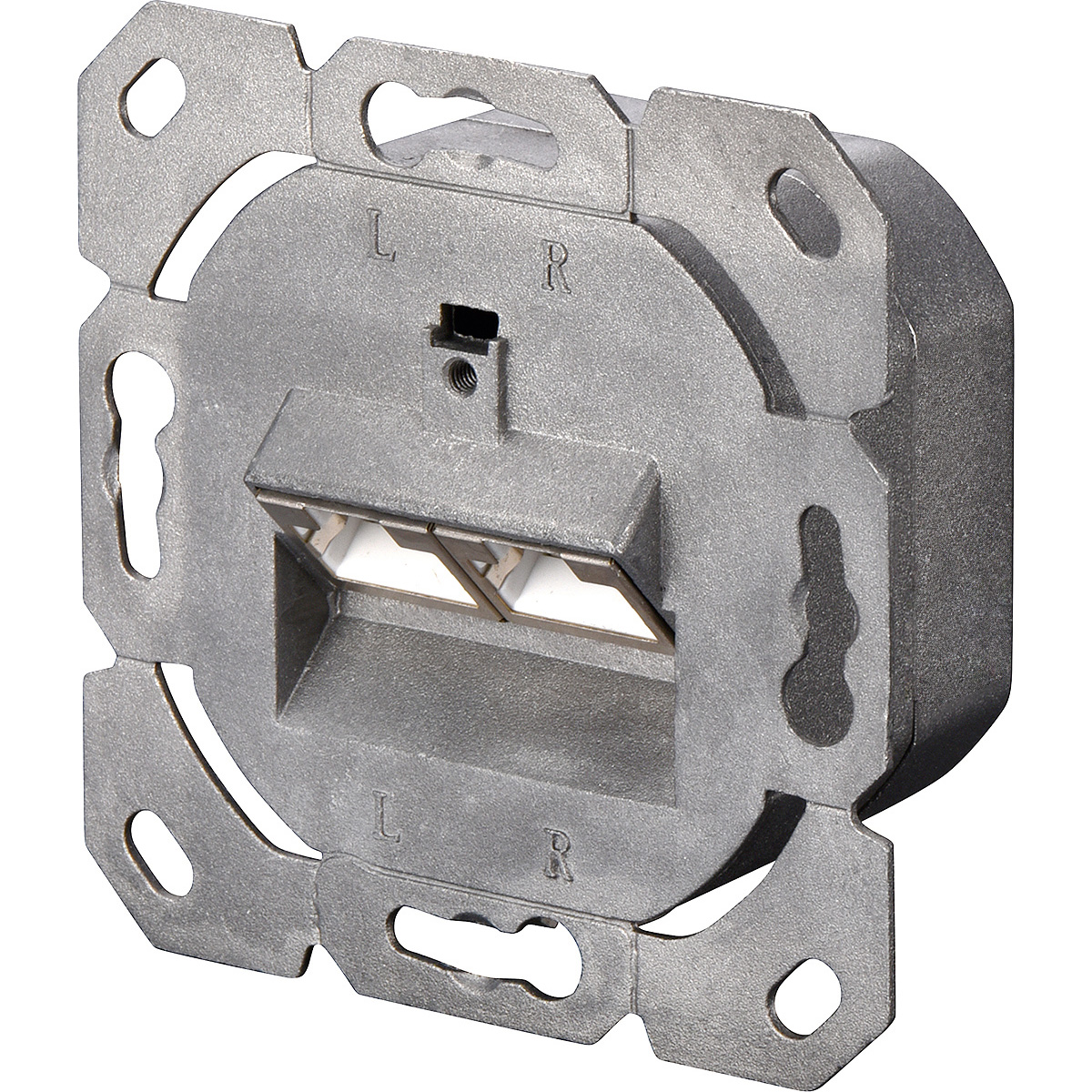 Розетка накладна DIGITUS 2xRJ-45 Cat.6a STP White (DN-9007-S-1)