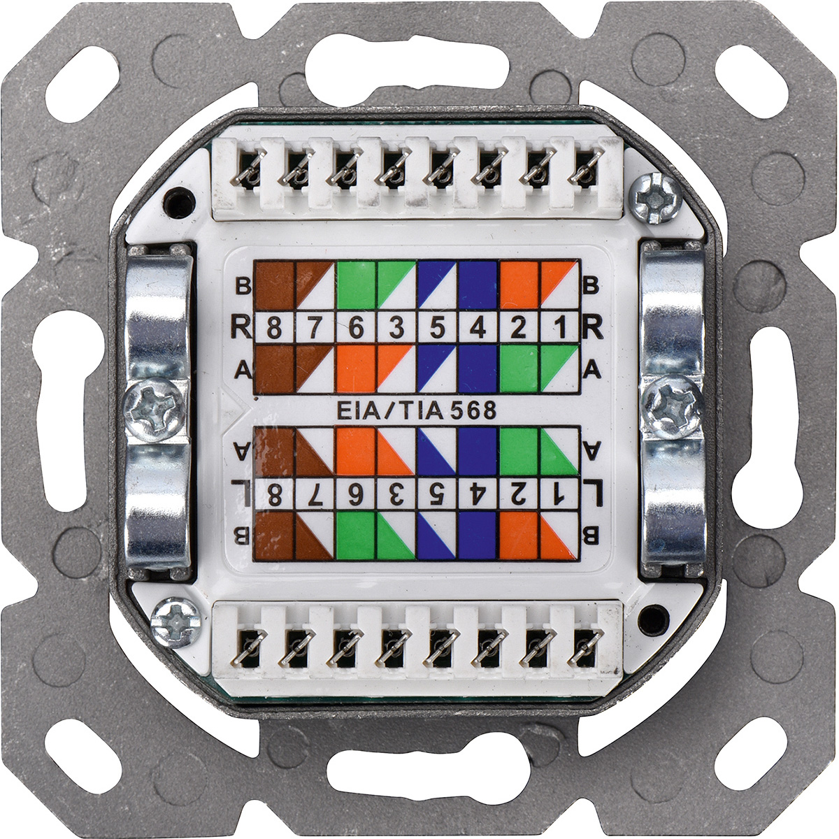 Розетка накладна DIGITUS 2xRJ-45 Cat.6a STP White (DN-9007-S-1)