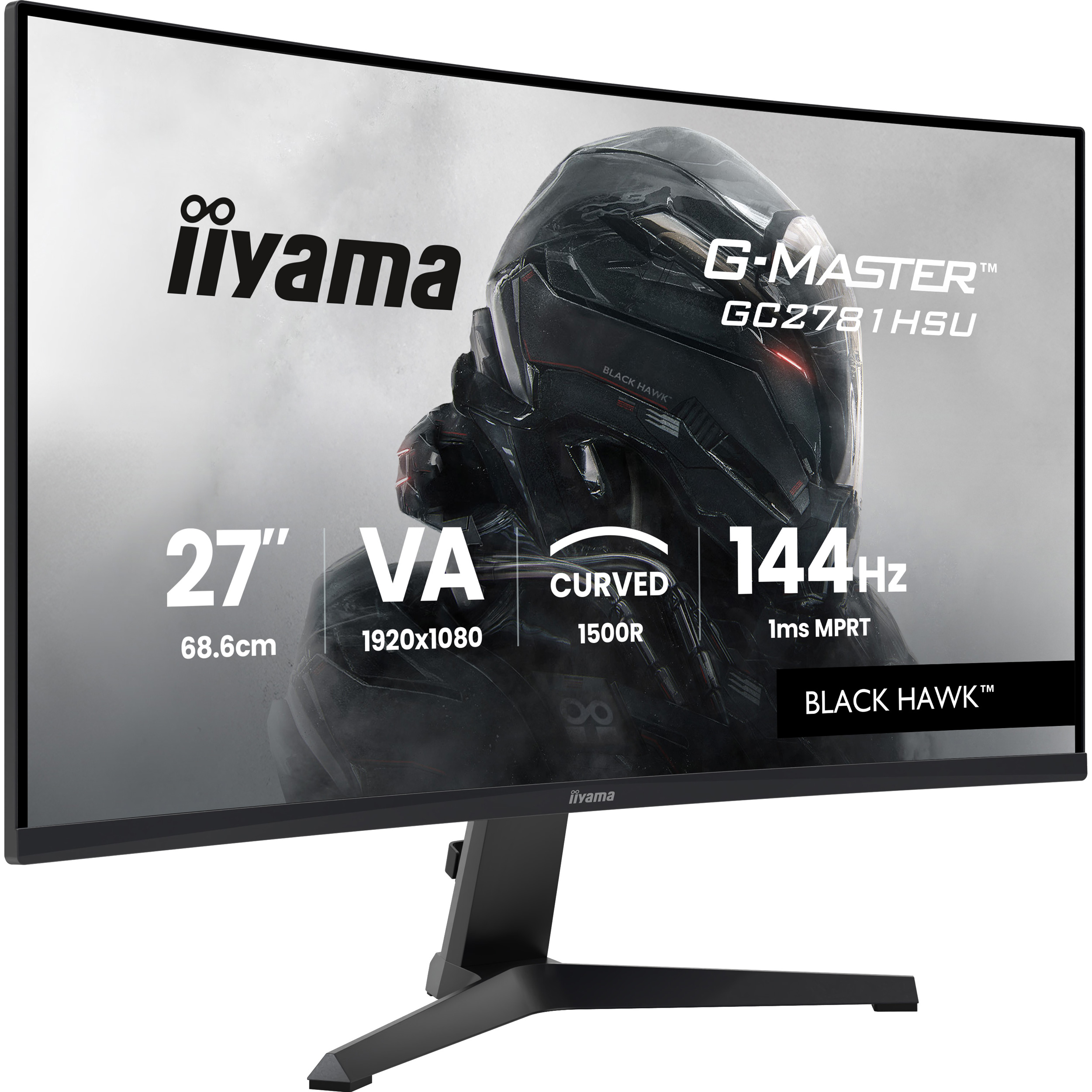 Монітор 27" IIYAMA G-Master GC2781HSU-B1 Black Hawk Black