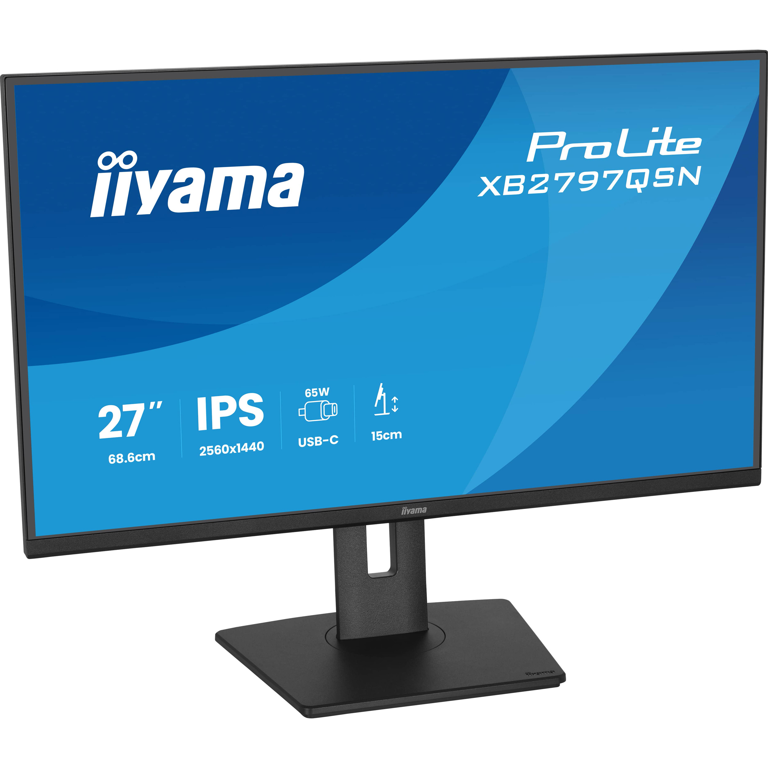 Монітор 27" IIYAMA ProLite XB2797QSN-B1 Matte Black
