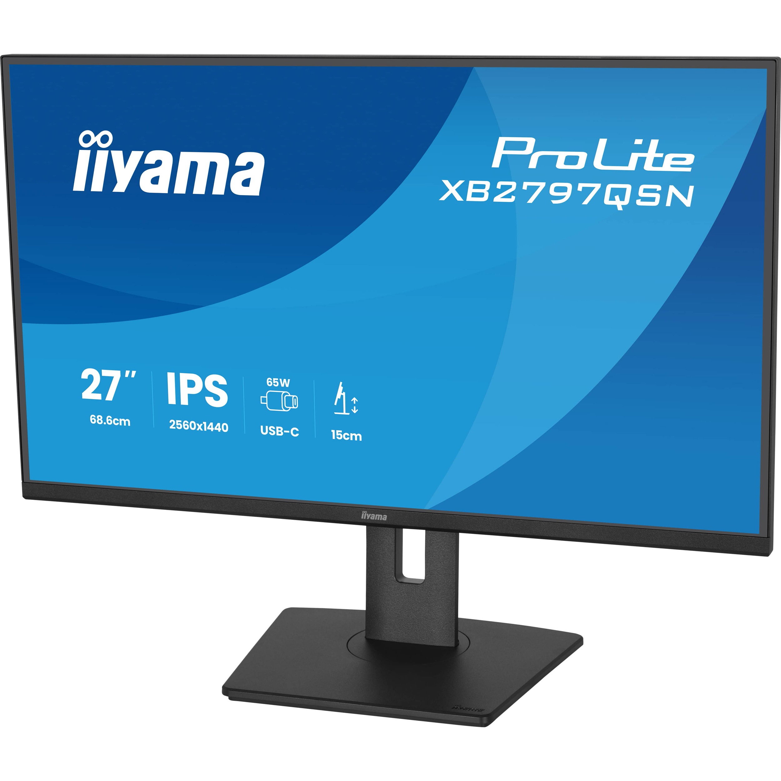 Монітор 27" IIYAMA ProLite XB2797QSN-B1 Matte Black