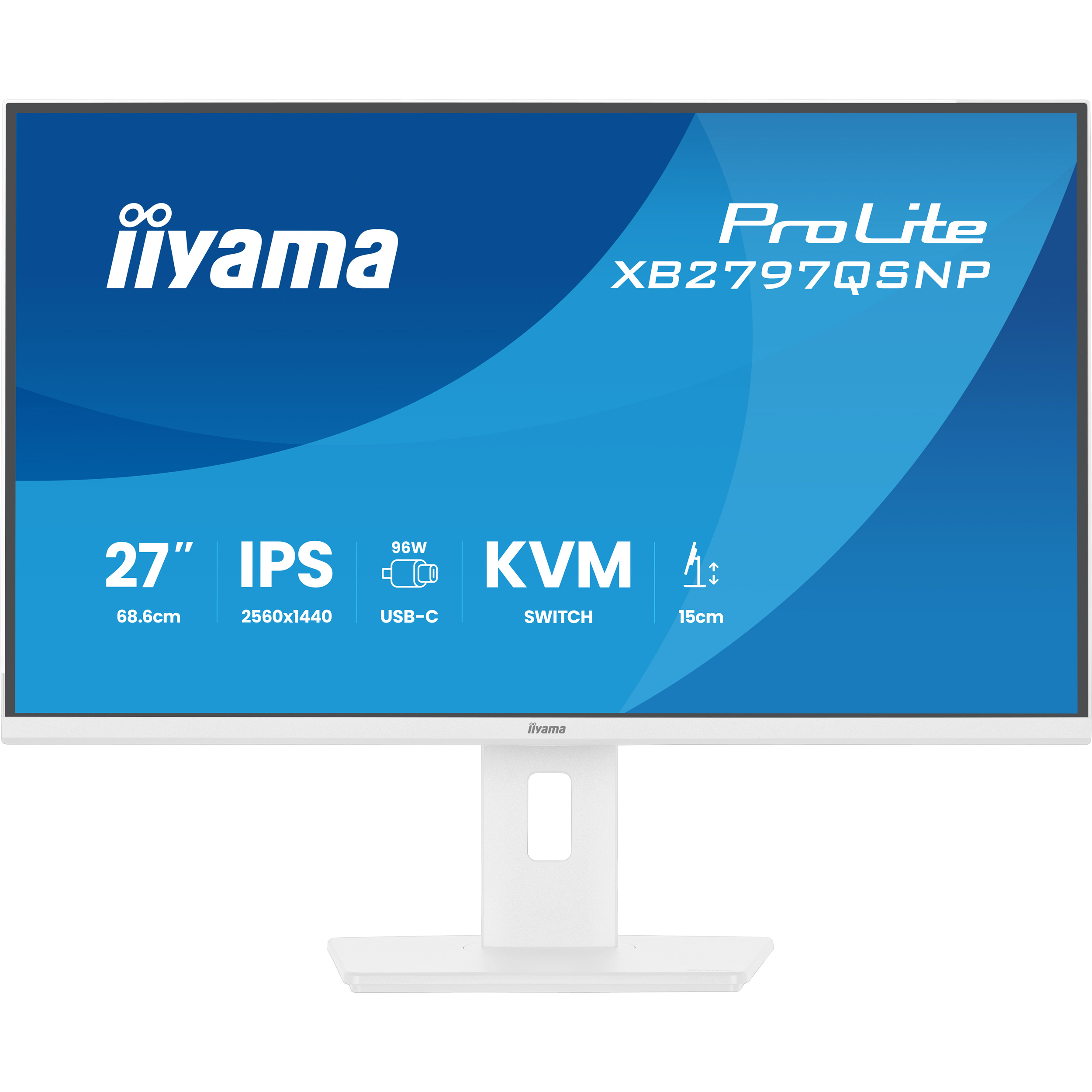 Монітор 27" IIYAMA ProLite XB2797QSNP-W1 Matte White