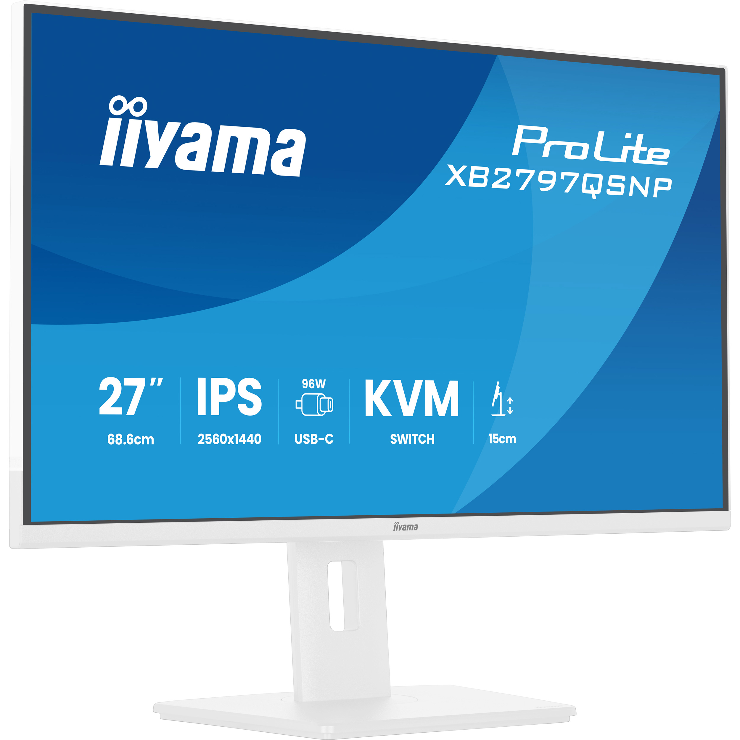 Монітор 27" IIYAMA ProLite XB2797QSNP-W1 Matte White