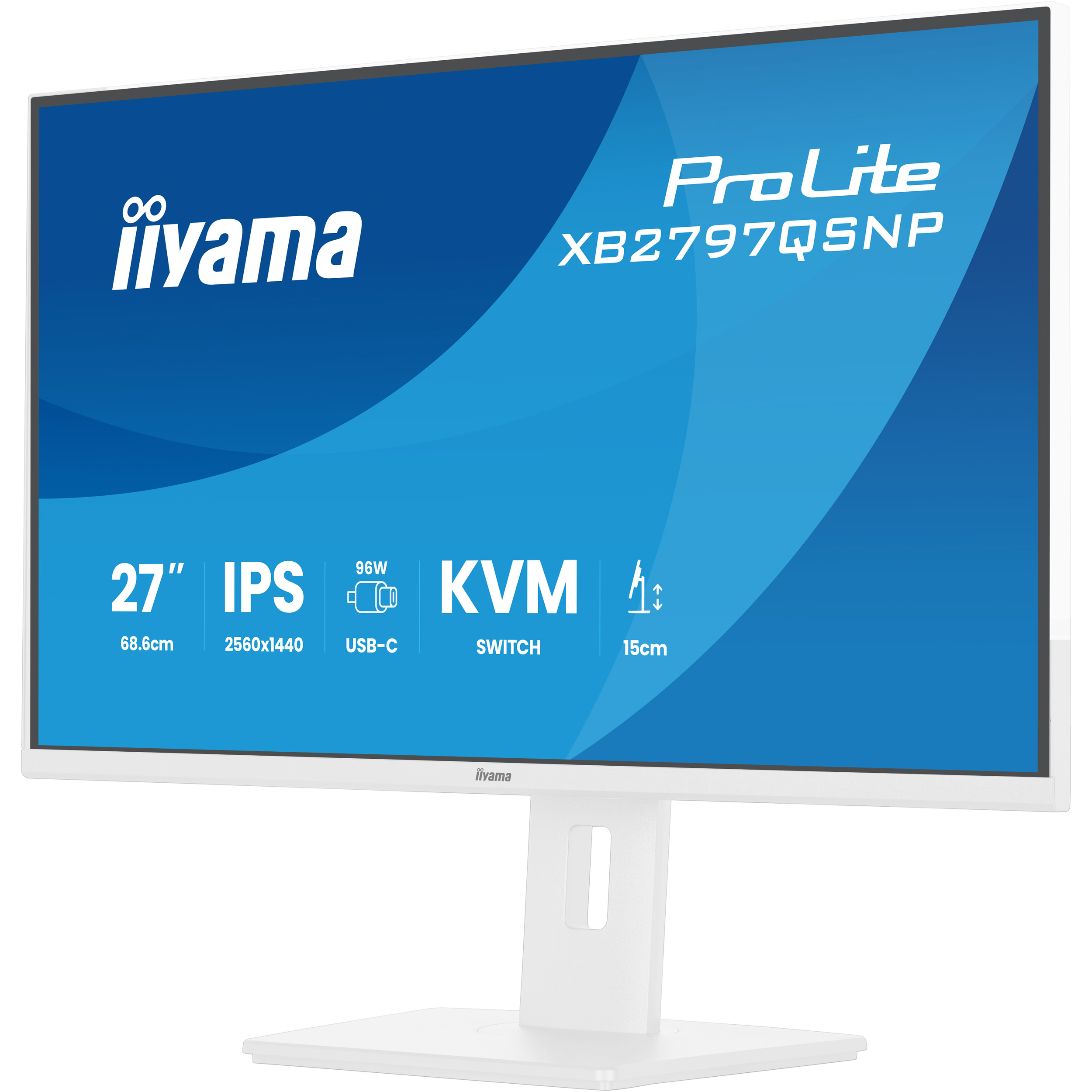 Монітор 27" IIYAMA ProLite XB2797QSNP-W1 Matte White