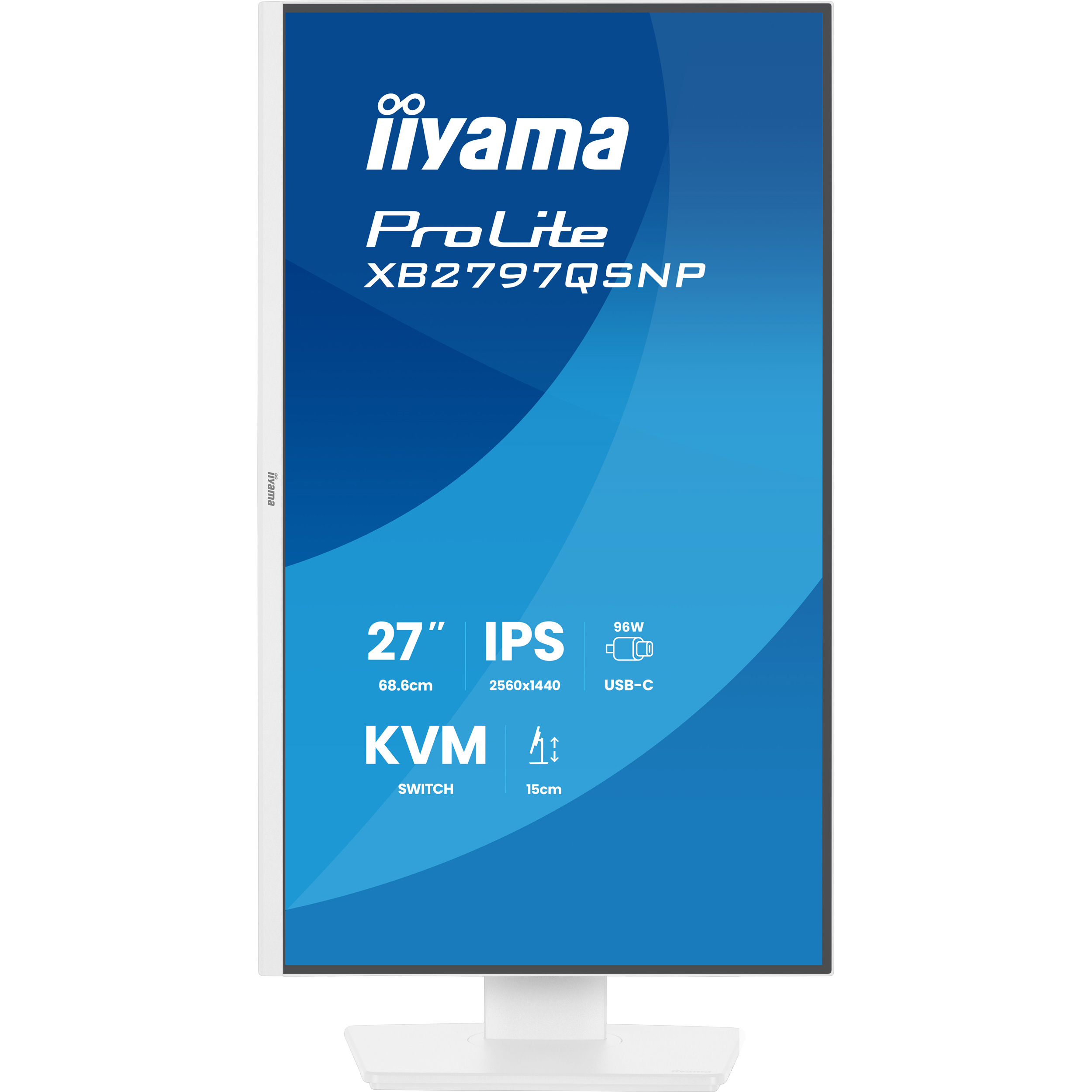 Монітор 27" IIYAMA ProLite XB2797QSNP-W1 Matte White
