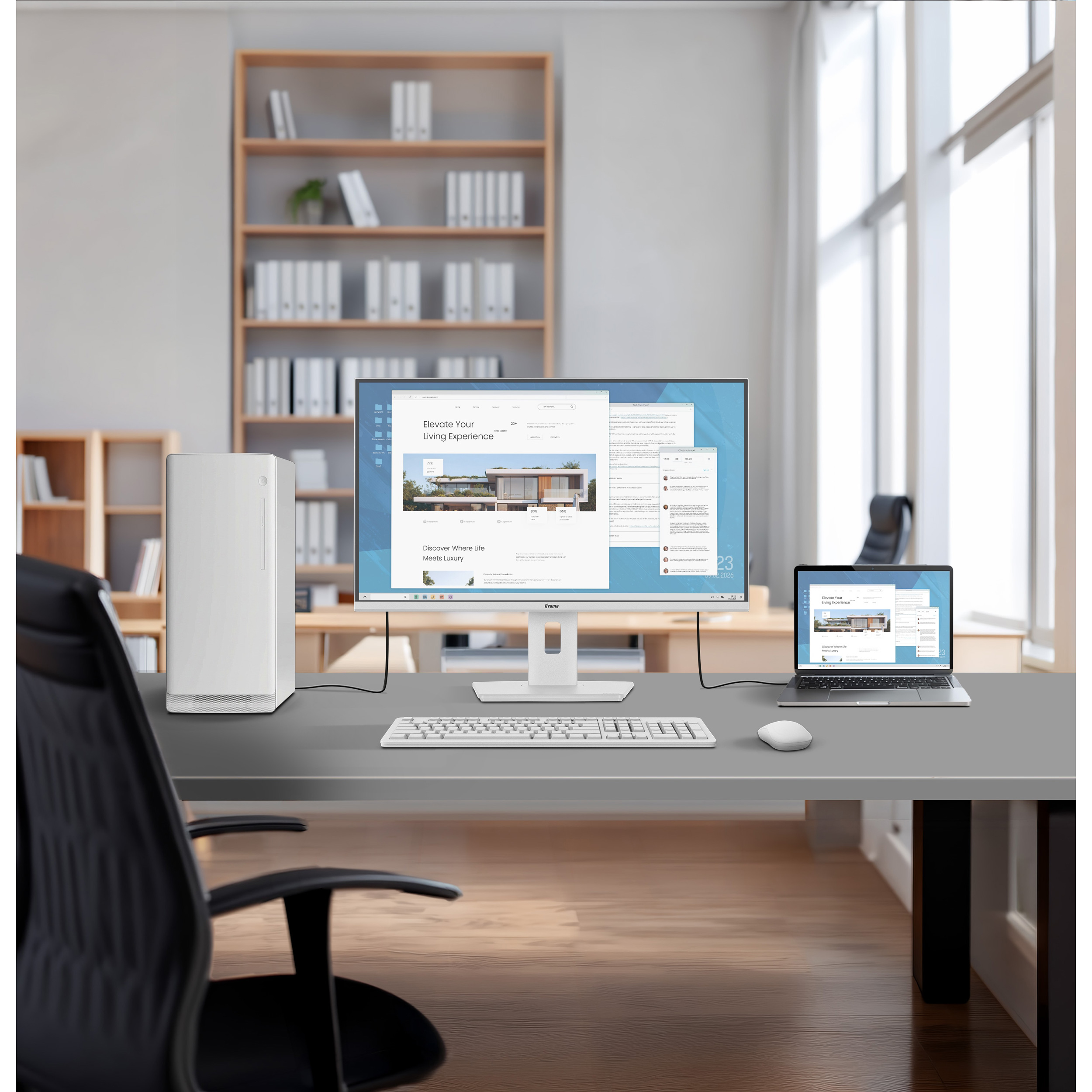 Монітор 27" IIYAMA ProLite XB2797QSNP-W1 Matte White