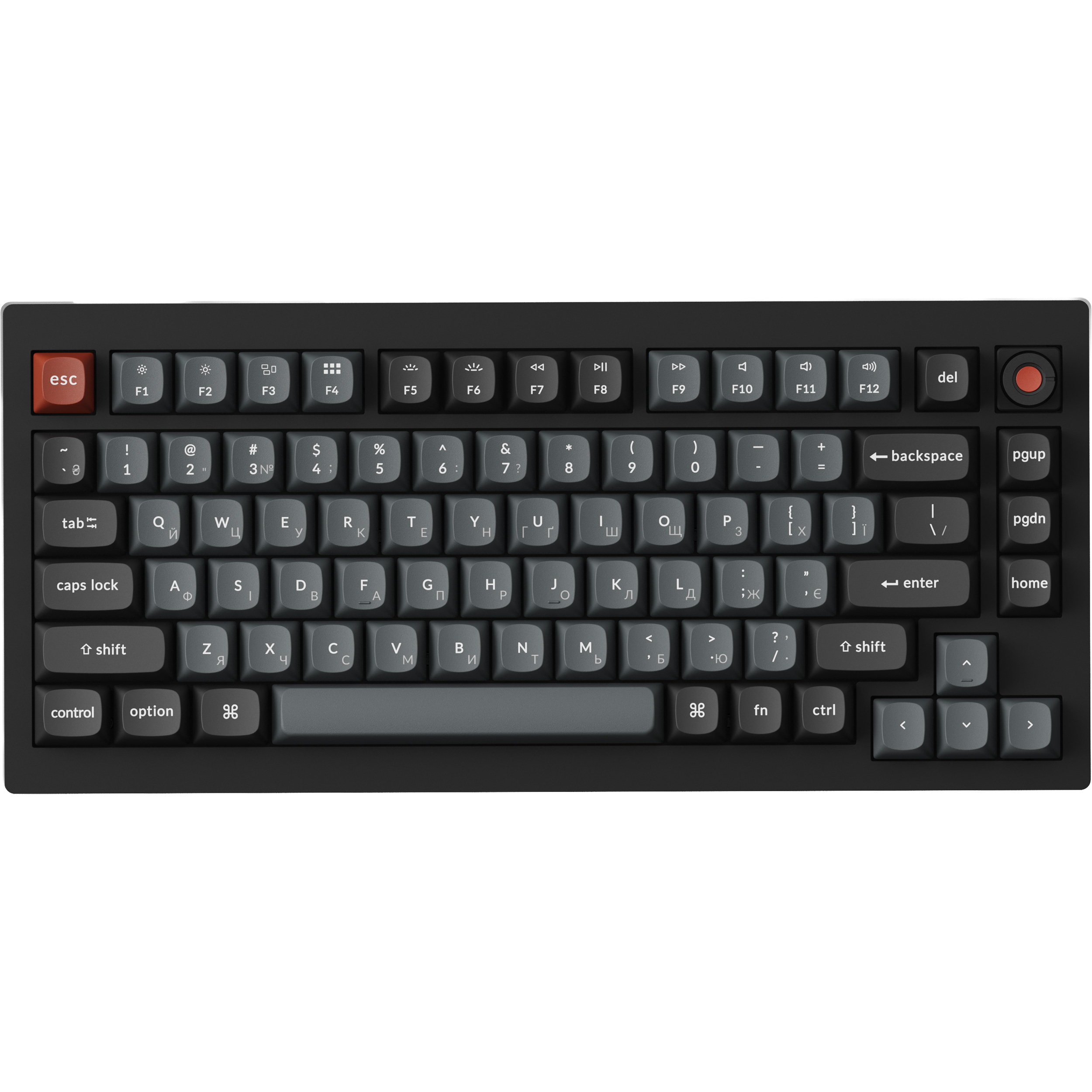 Клавиатура KEYCHRON V1 8K Super Red Switch Black