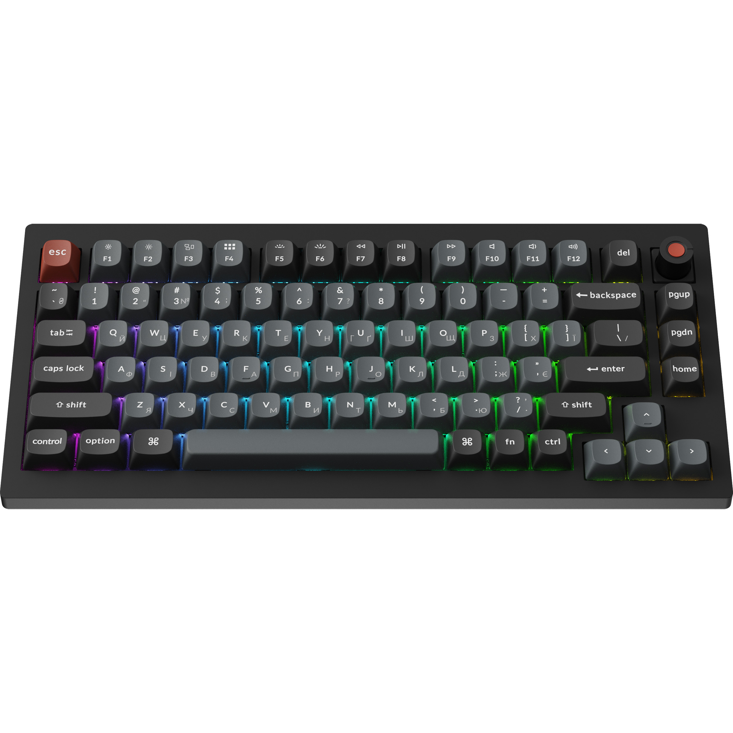 Клавиатура KEYCHRON V1 8K Super Red Switch Black