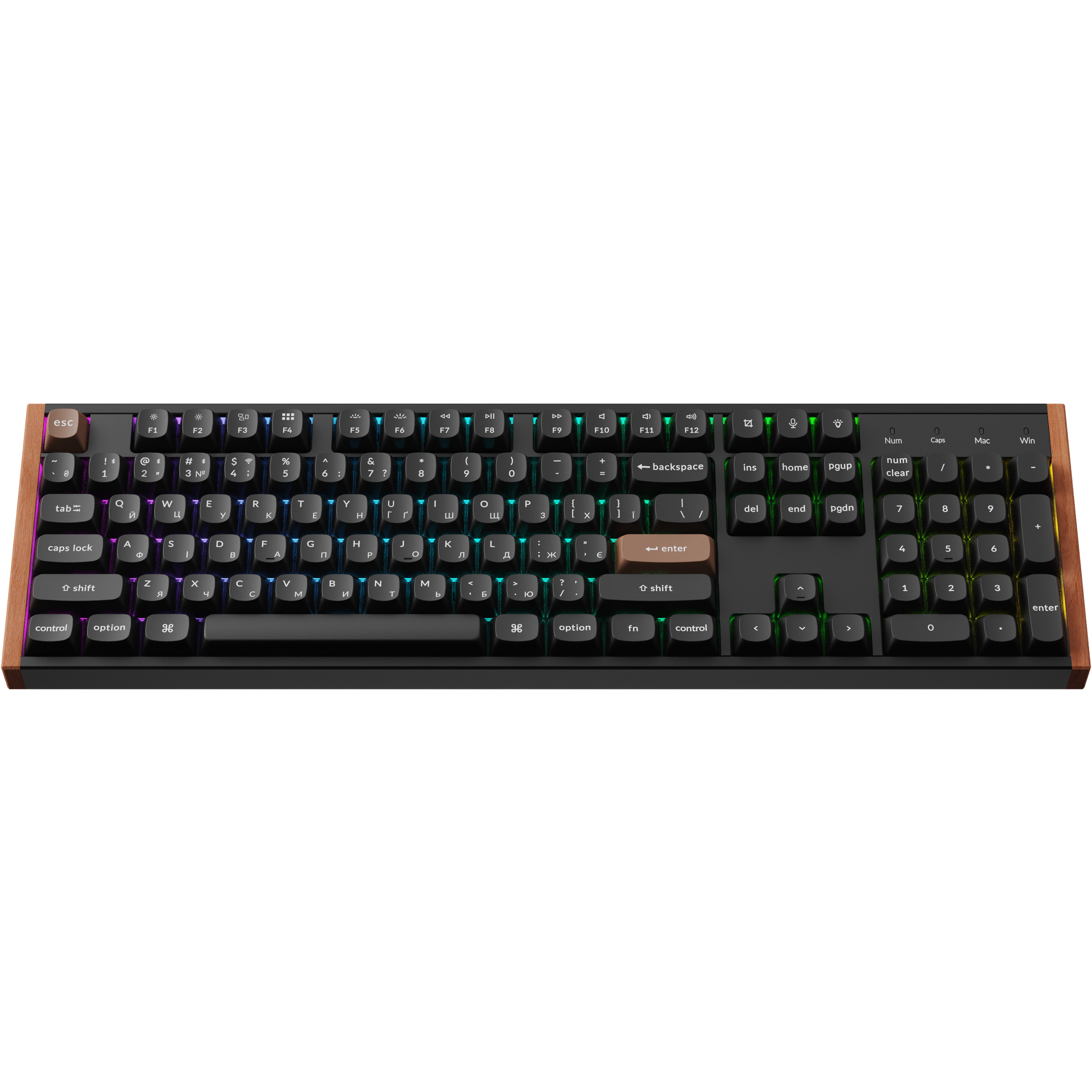 Клавиатура беспроводная KEYCHRON K10 HE Gateron Double-Rail Magnetic Nebula Switch Black