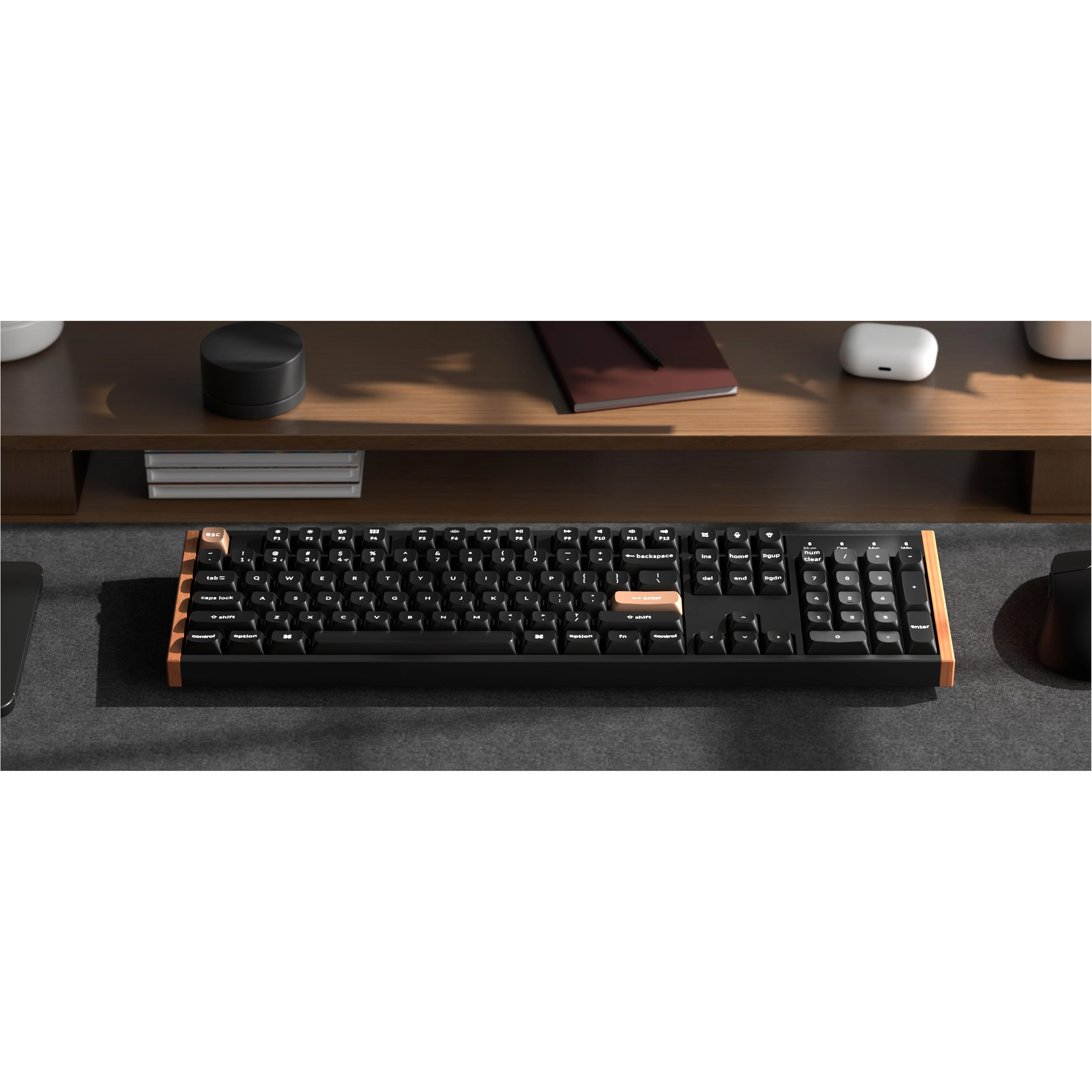 Клавиатура беспроводная KEYCHRON K10 HE Gateron Double-Rail Magnetic Nebula Switch Black