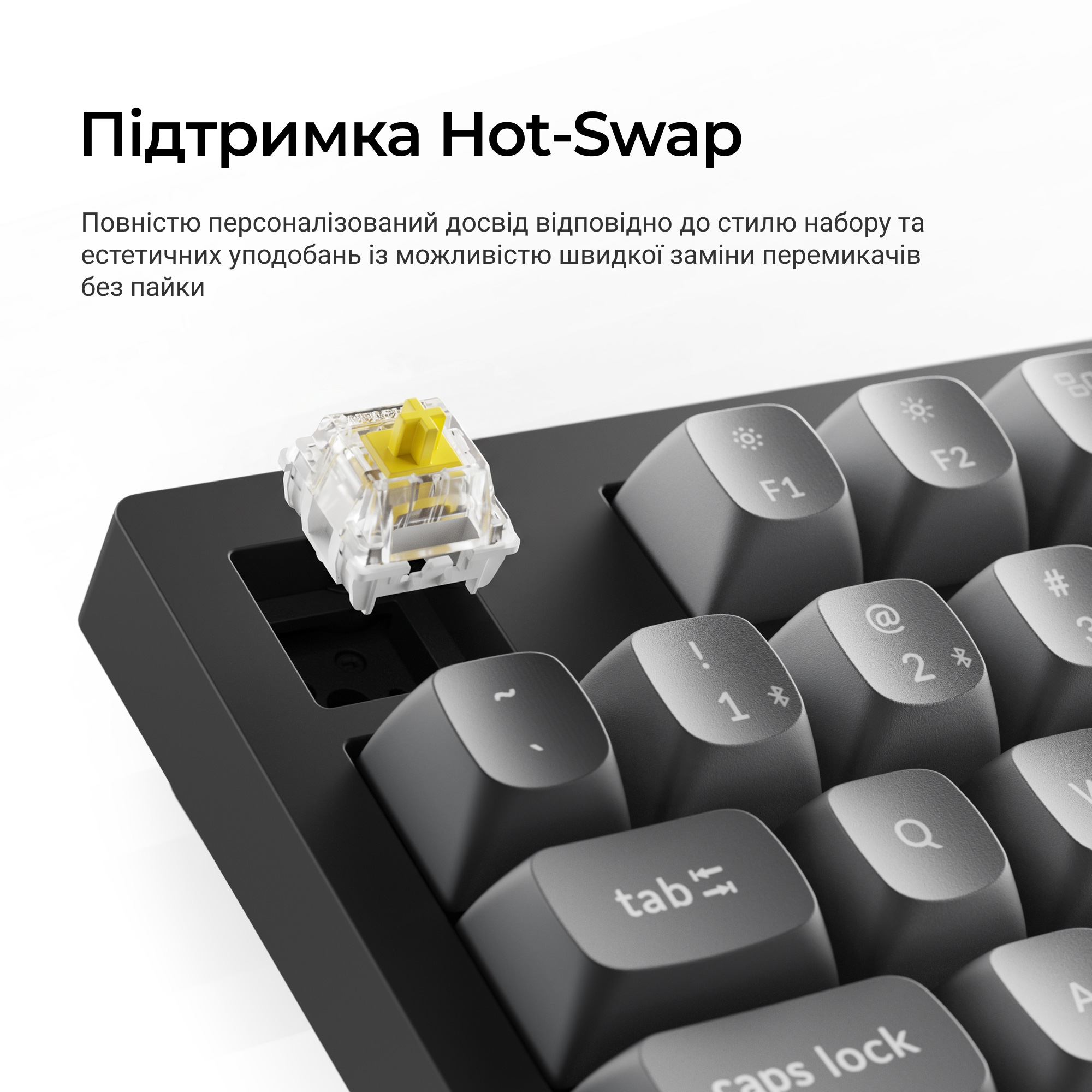 Клавіатура бездротова KEYCHRON K10 Max Super Banana Switch Black