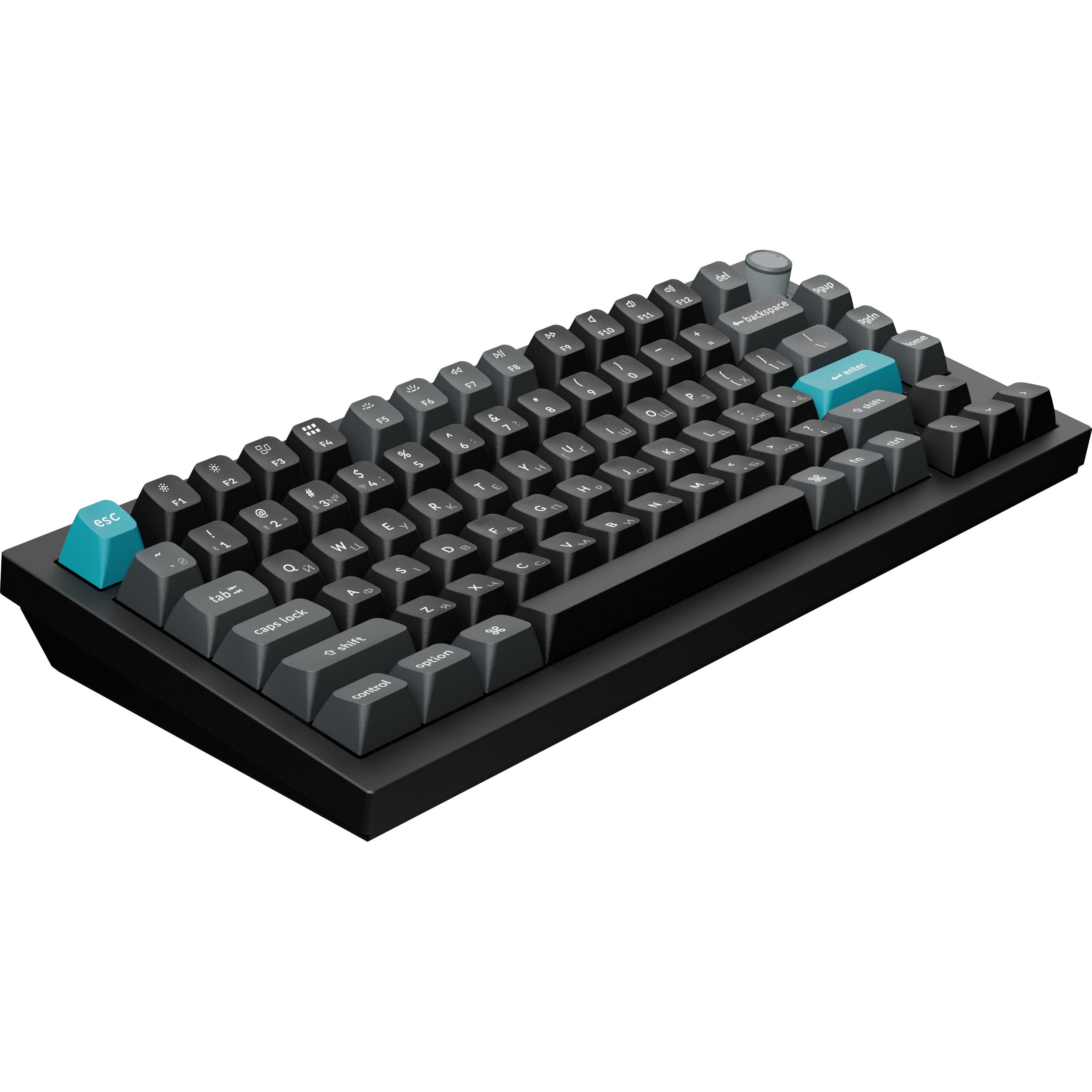 Клавиатура беспроводная KEYCHRON Q1 Ultra Silk POM Red Switch Black
