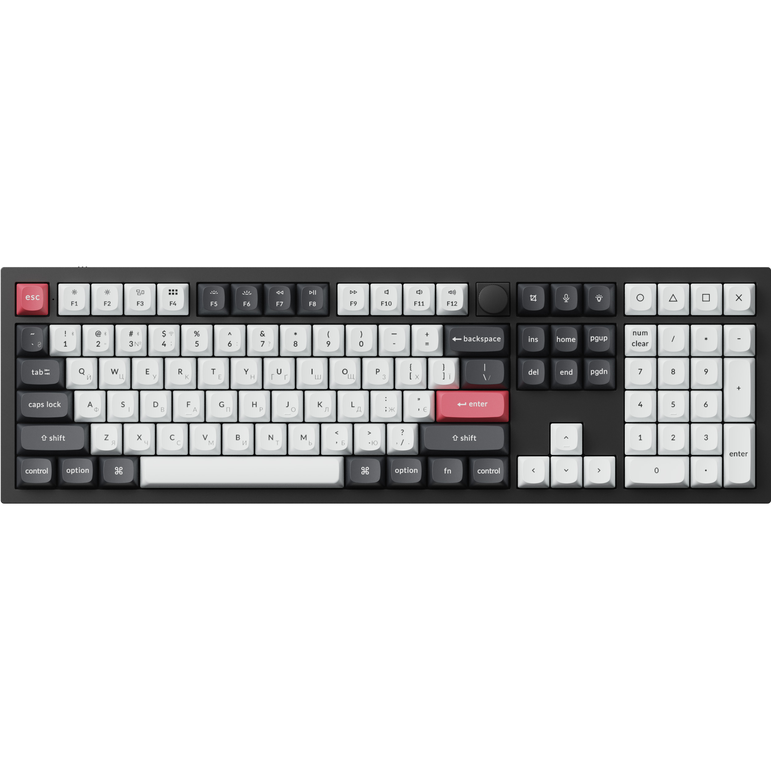 Клавиатура беспроводная KEYCHRON Q6 HE Gateron Double-Rail Magnetic Nebula Switch Carbon Black