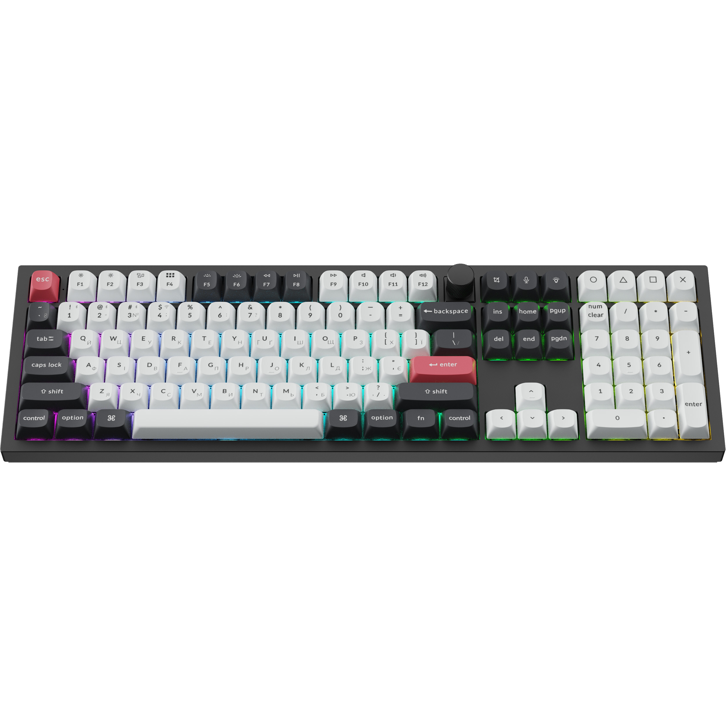 Клавиатура беспроводная KEYCHRON Q6 HE Gateron Double-Rail Magnetic Nebula Switch Carbon Black