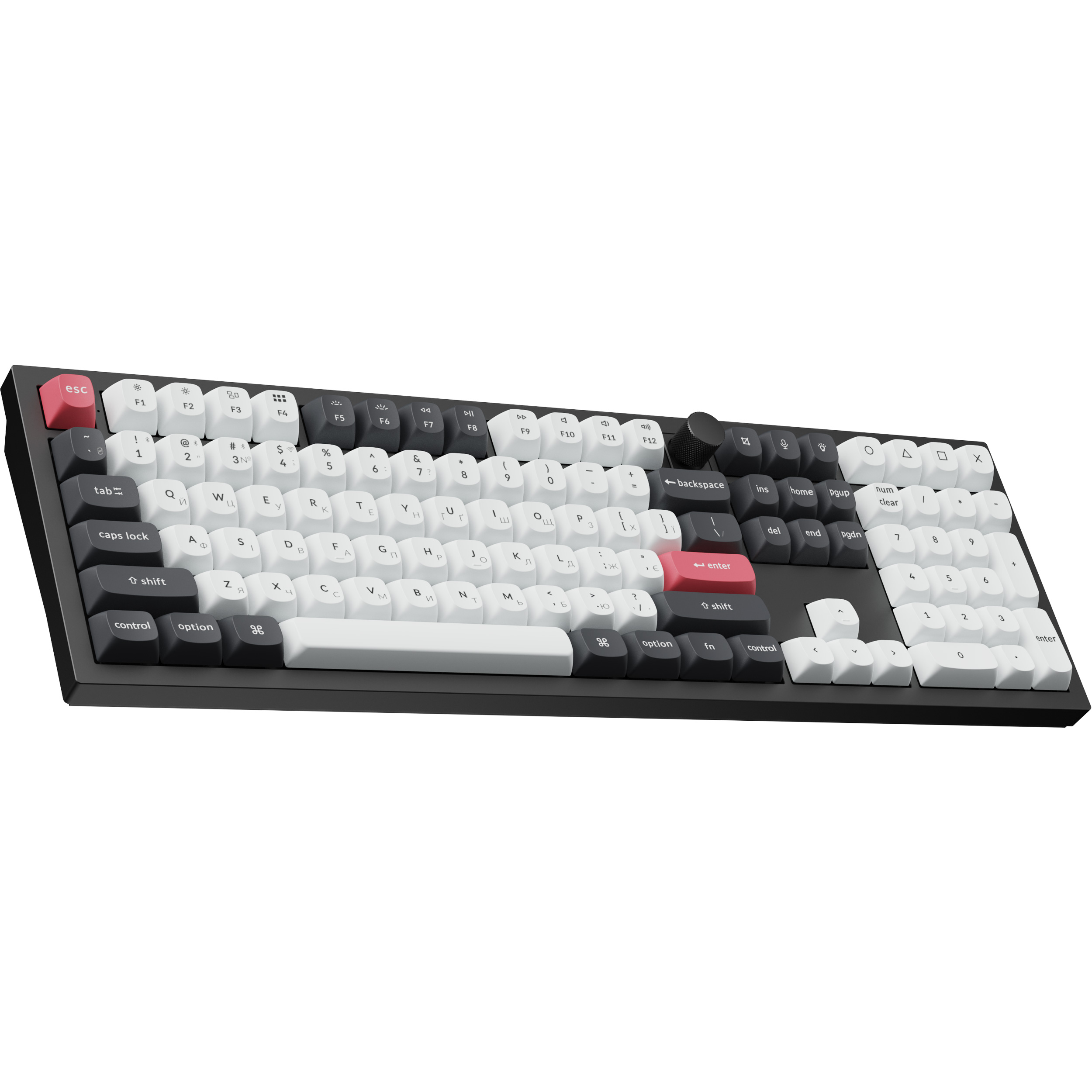 Клавиатура беспроводная KEYCHRON Q6 HE Gateron Double-Rail Magnetic Nebula Switch Carbon Black