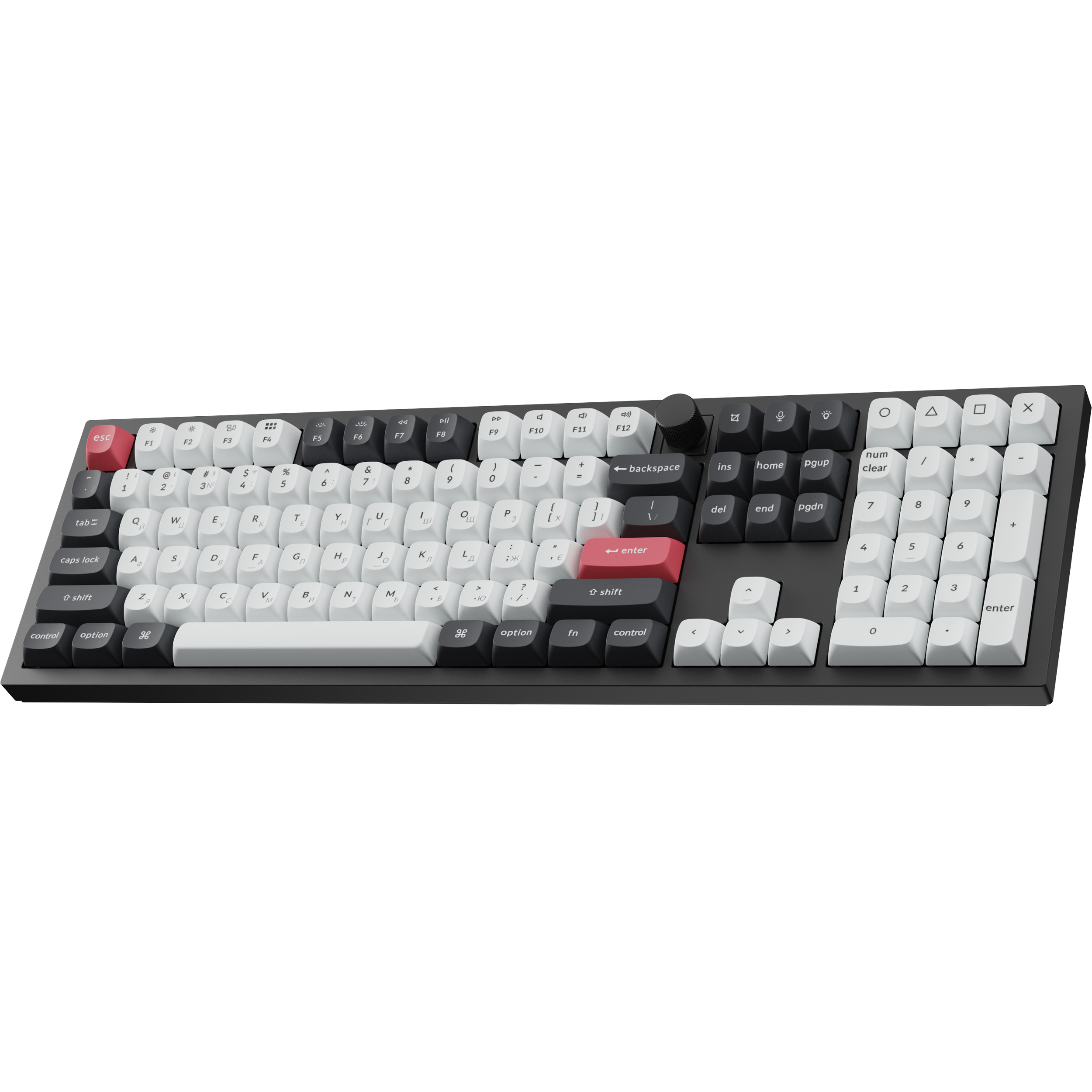 Клавиатура беспроводная KEYCHRON Q6 HE Gateron Double-Rail Magnetic Nebula Switch Carbon Black