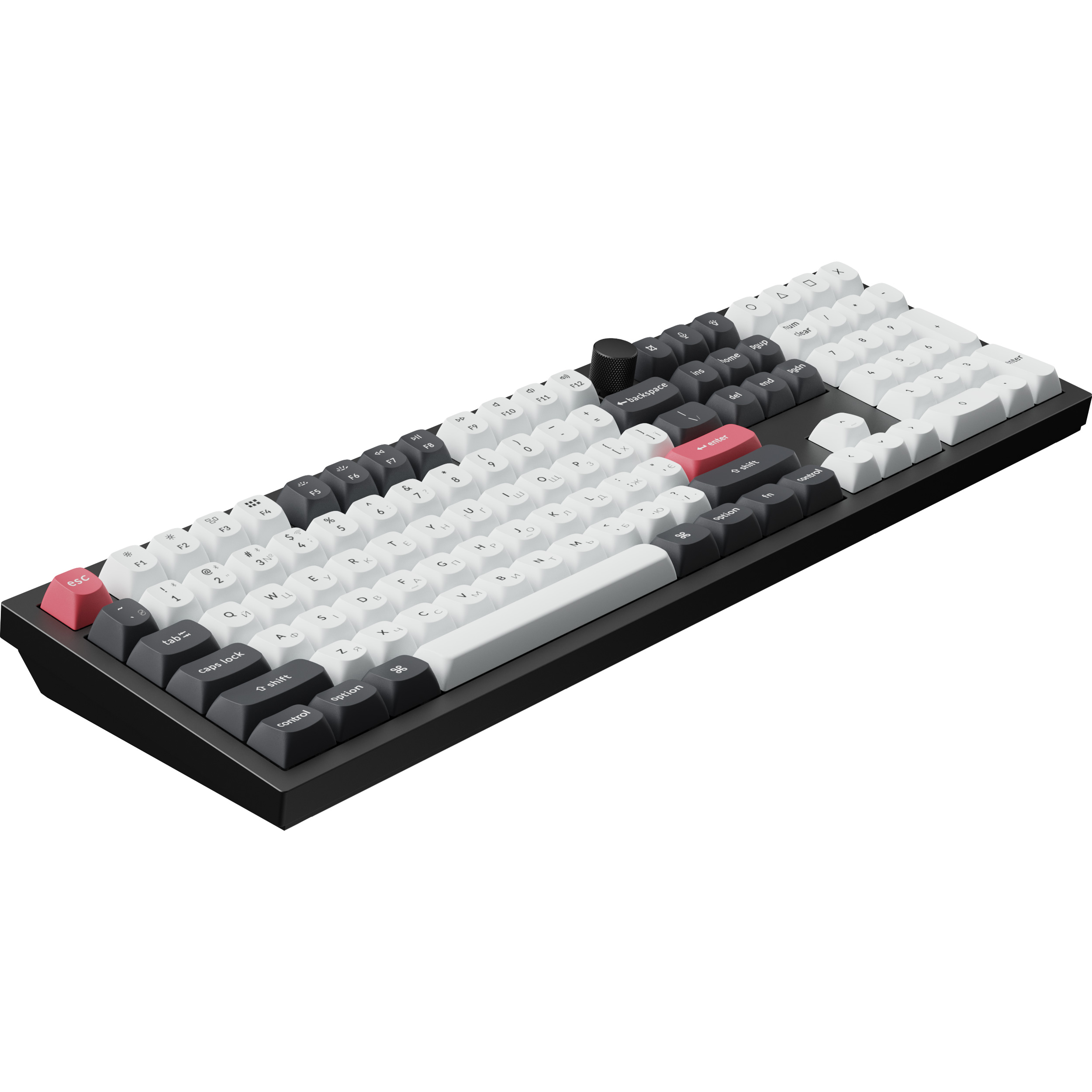 Клавиатура беспроводная KEYCHRON Q6 HE Gateron Double-Rail Magnetic Nebula Switch Carbon Black