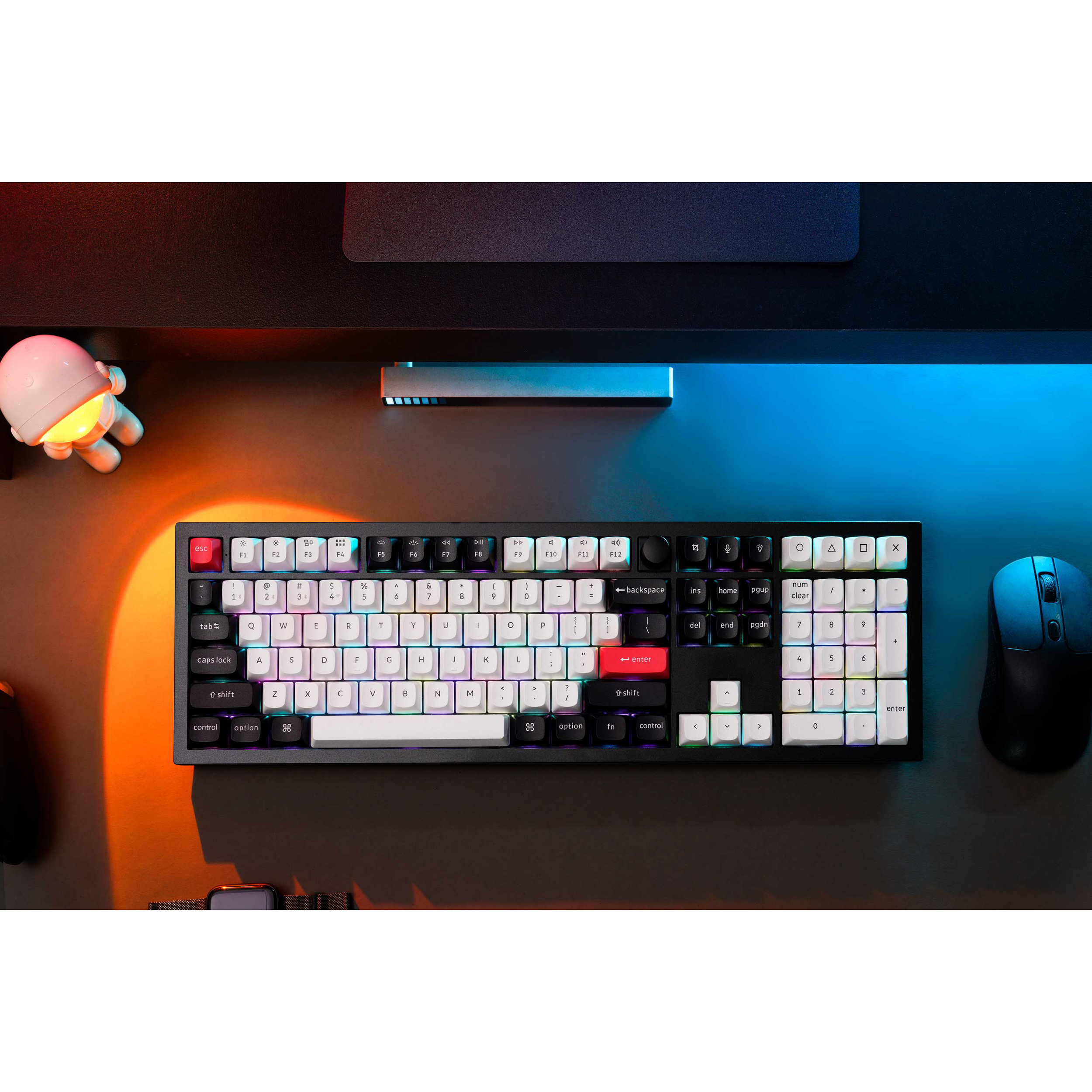 Клавиатура беспроводная KEYCHRON Q6 HE Gateron Double-Rail Magnetic Nebula Switch Carbon Black