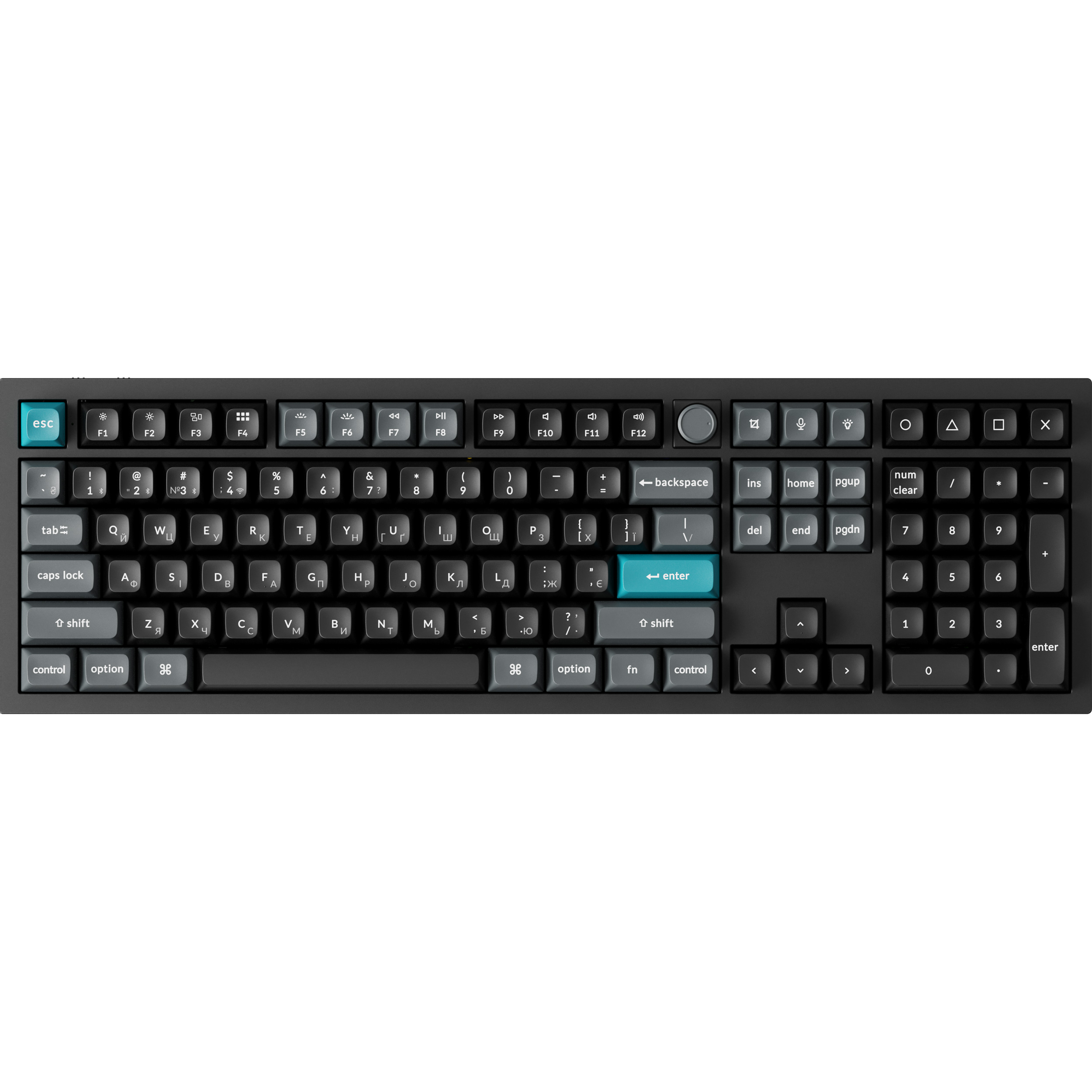 Клавиатура беспроводная KEYCHRON Q6 Ultra Silk POM Red Switch Black