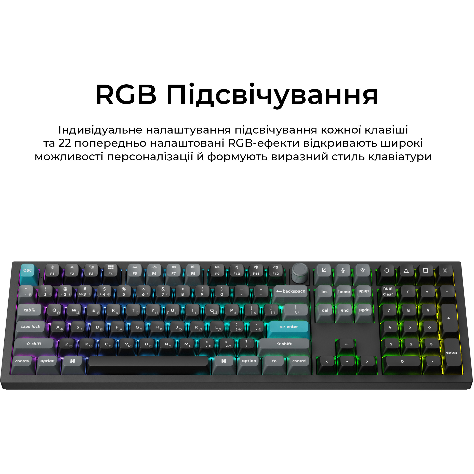 Клавиатура беспроводная KEYCHRON Q6 Ultra Silk POM Red Switch Black
