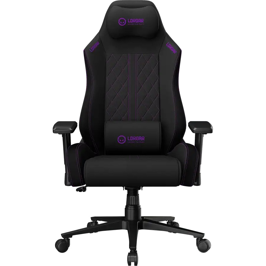 Крісло геймерське LORGAR Pro CHA41 Fabric Black/Purple (LRG-CHA41-BK-PR)