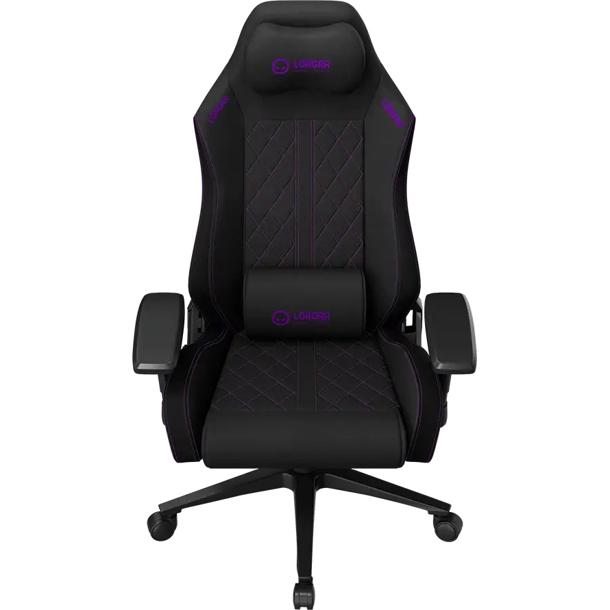 Крісло геймерське LORGAR Pro CHA41 Fabric Black/Purple (LRG-CHA41-BK-PR)