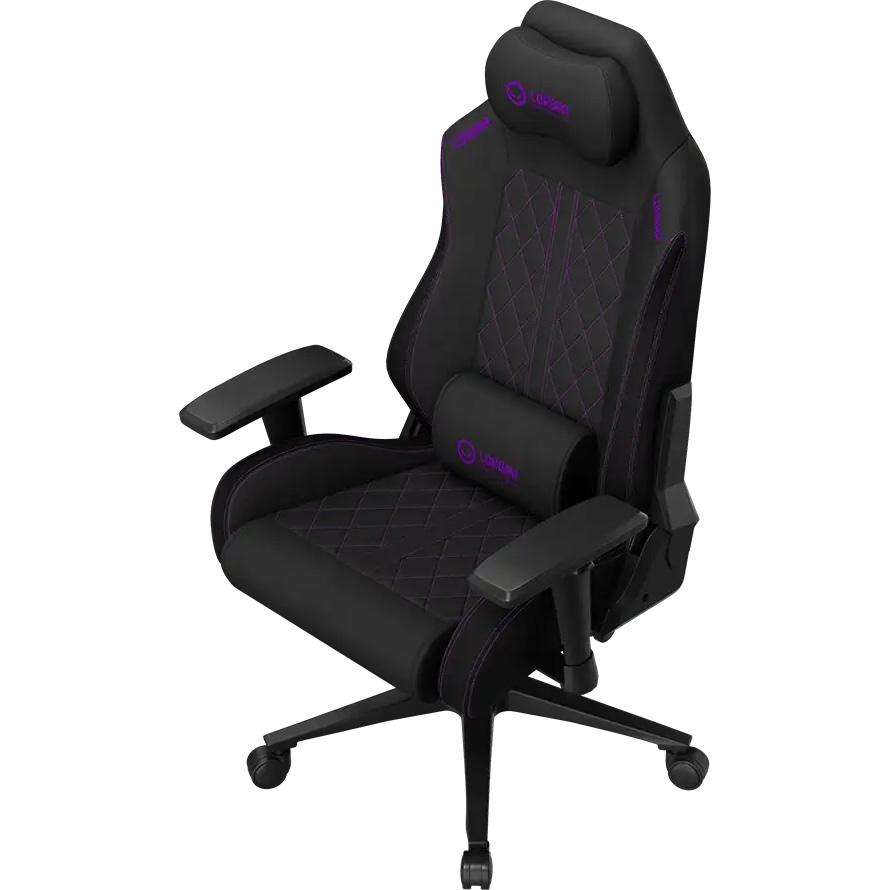 Крісло геймерське LORGAR Pro CHA41 Fabric Black/Purple (LRG-CHA41-BK-PR)
