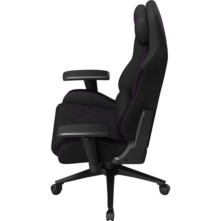 Крісло геймерське LORGAR Pro CHA41 Fabric Black/Purple (LRG-CHA41-BK-PR)