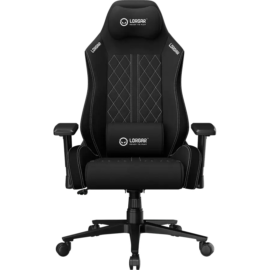 Крісло геймерське LORGAR Pro CHA41 Fabric Black/White (LRG-CHA41-BK-WH)