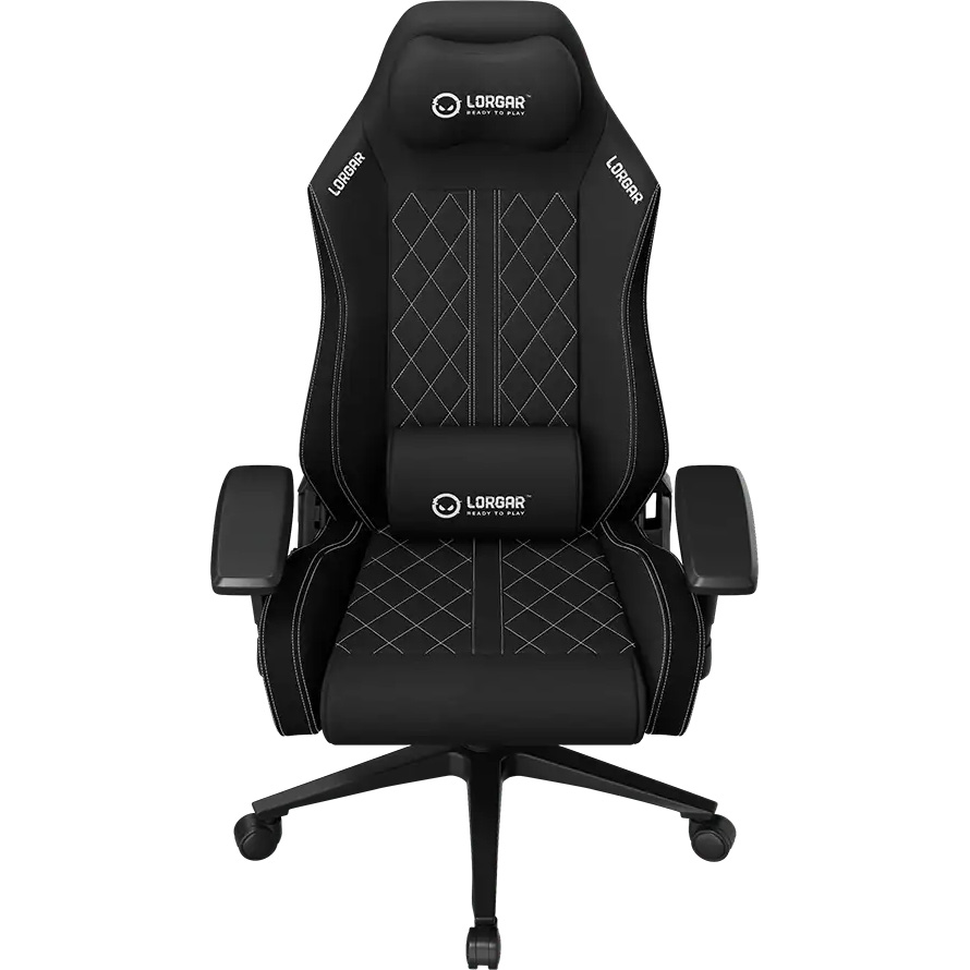 Крісло геймерське LORGAR Pro CHA41 Fabric Black/White (LRG-CHA41-BK-WH)