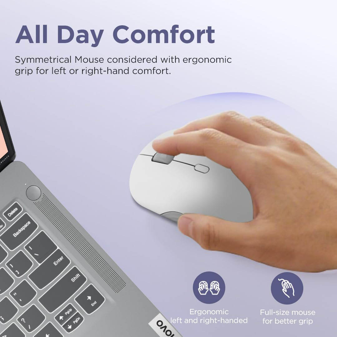 Мышь LENOVO 350 Bluetooth Silent Mouse Cloud Gray (GY51S61907)