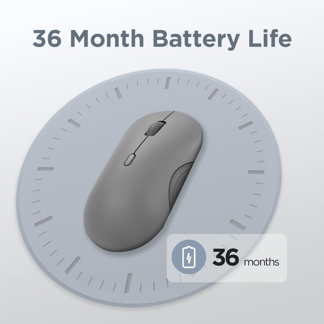 Мышь LENOVO 350 Bluetooth Silent Mouse Luna Gray (GY51S61904)