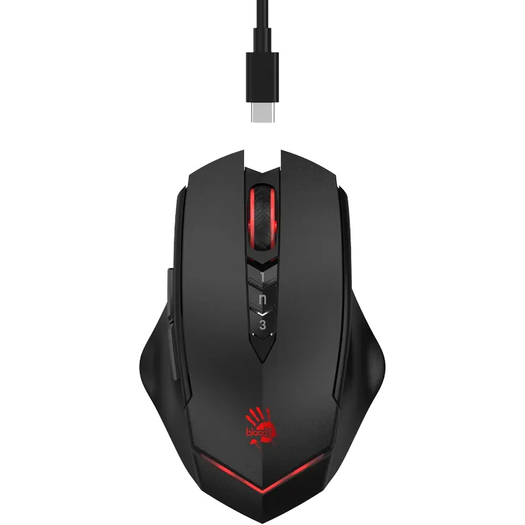 Мышь игровая A4TECH BLOODY R80 Plus Black