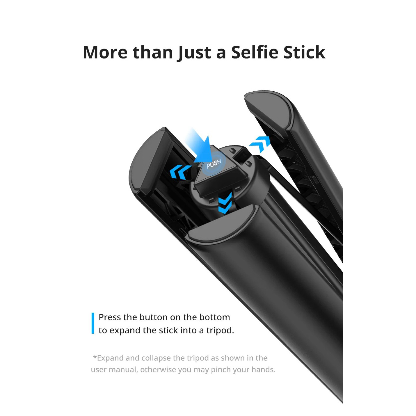 Штатив ULANZI TT52 Invisible Selfie Stick Tripod (T090GBB1)