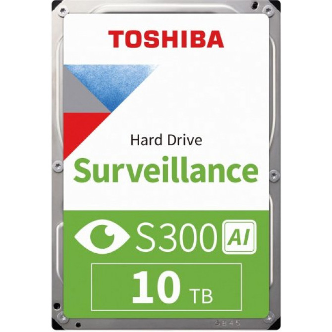 Жорсткий диск 3.5" TOSHIBA S300 AI Surveillance 10TB SATA/512MB (MG10ADA10TE-V)