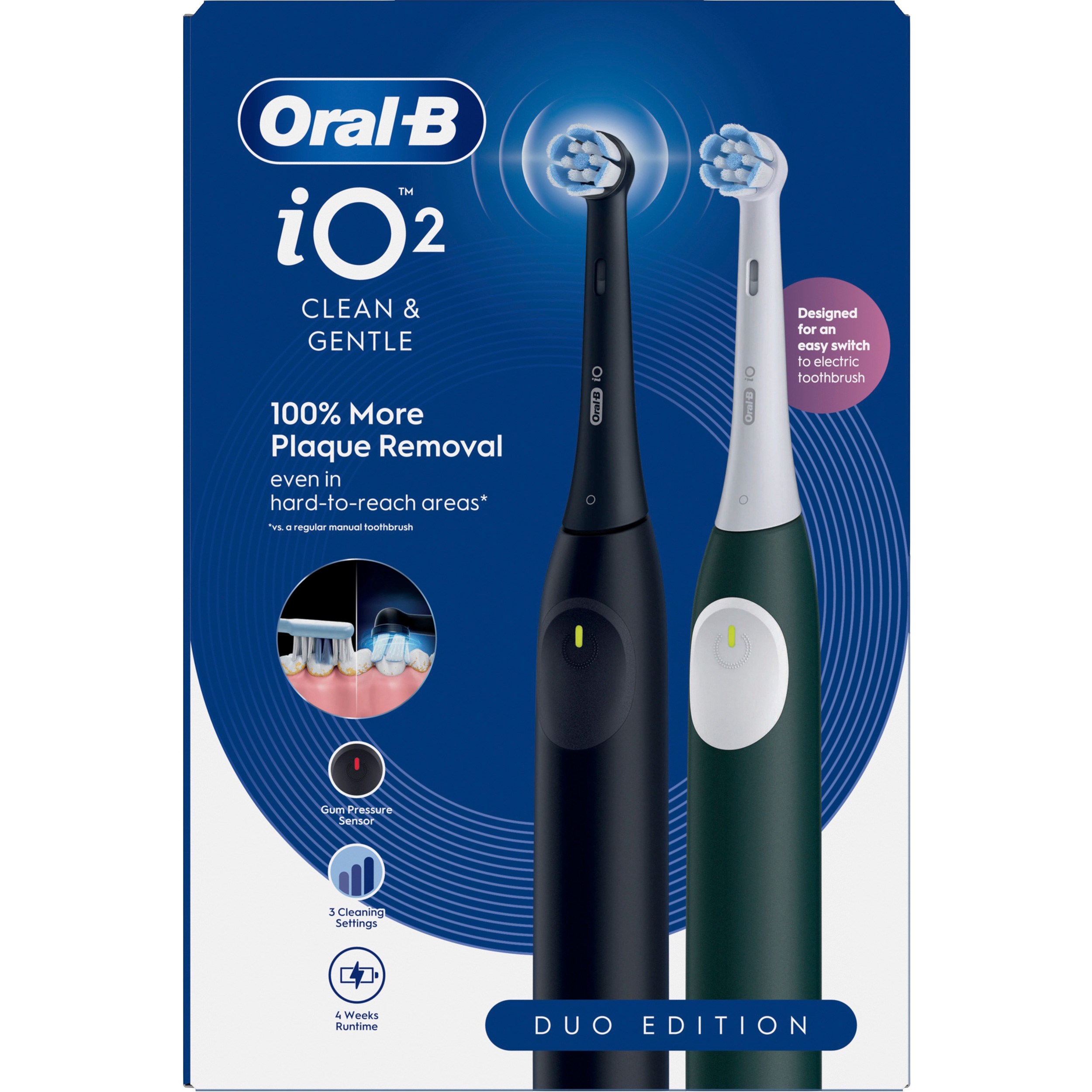 Набір електричних зубних щіток BRAUN ORAL-B iO Series 2 IOS2D.2DC9.K Duo Edition