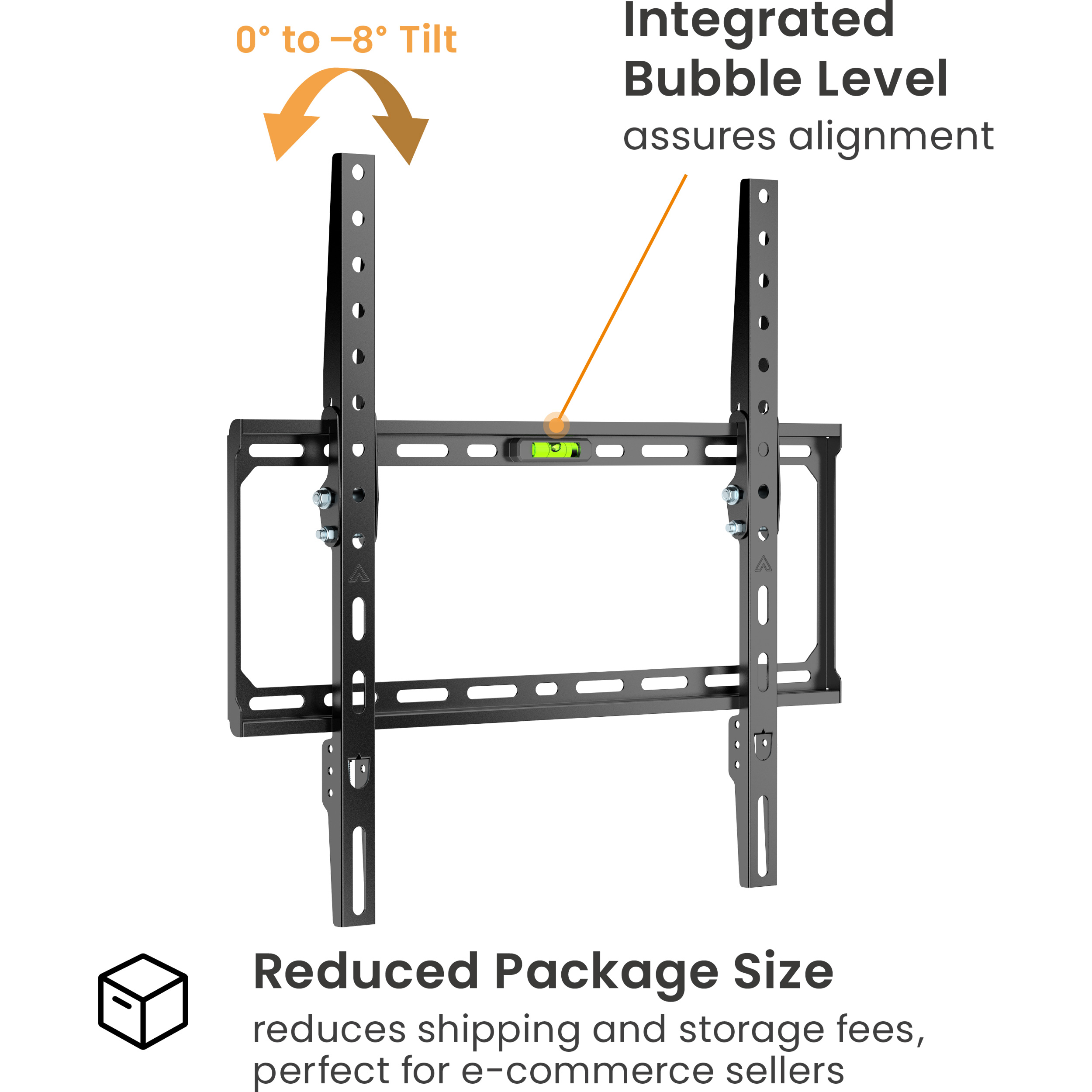 Крепление настенное для ТВ BRATECK KL37-44T 32"-75" Black