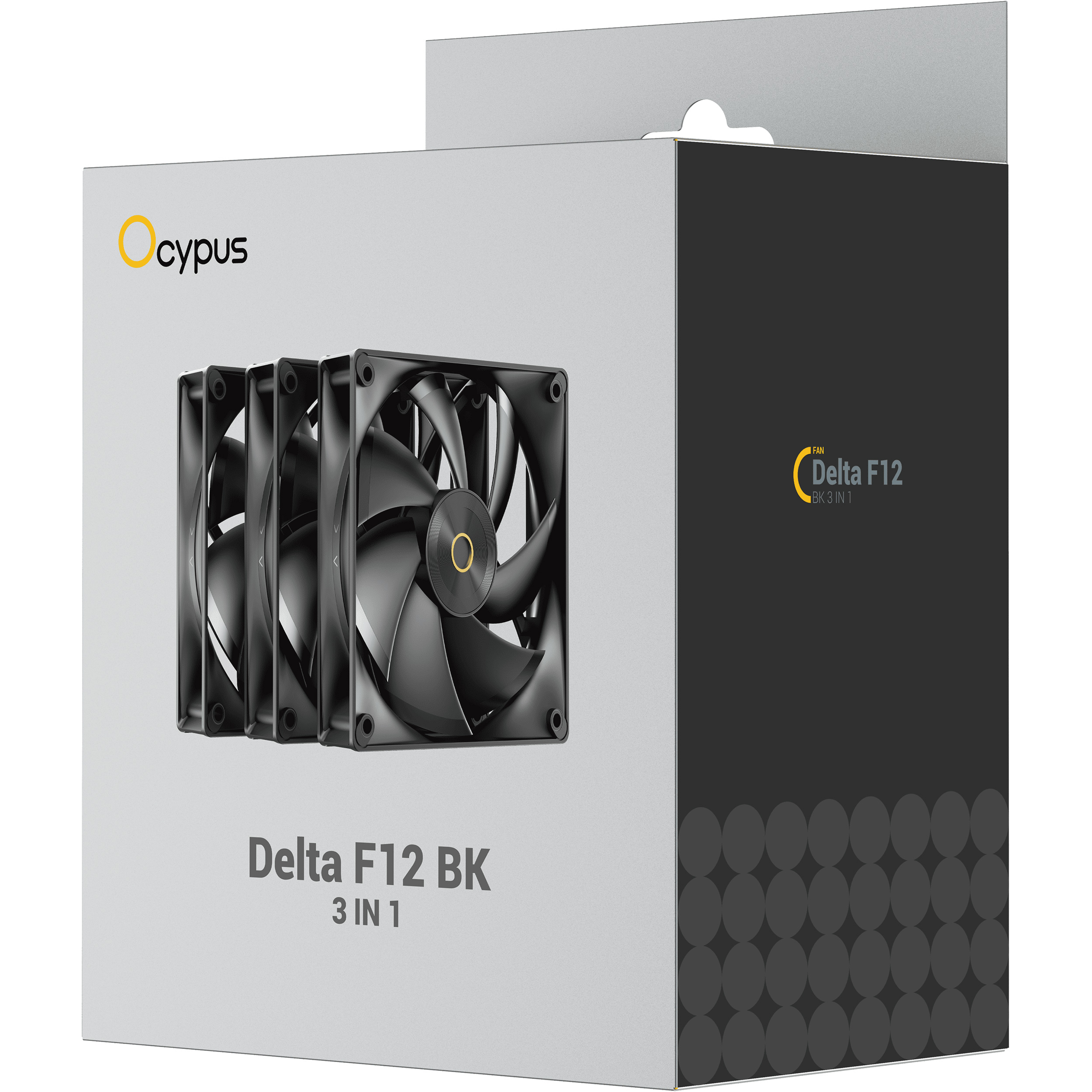 Комплект вентиляторів OCYPUS Delta F12 Black 3-Pack