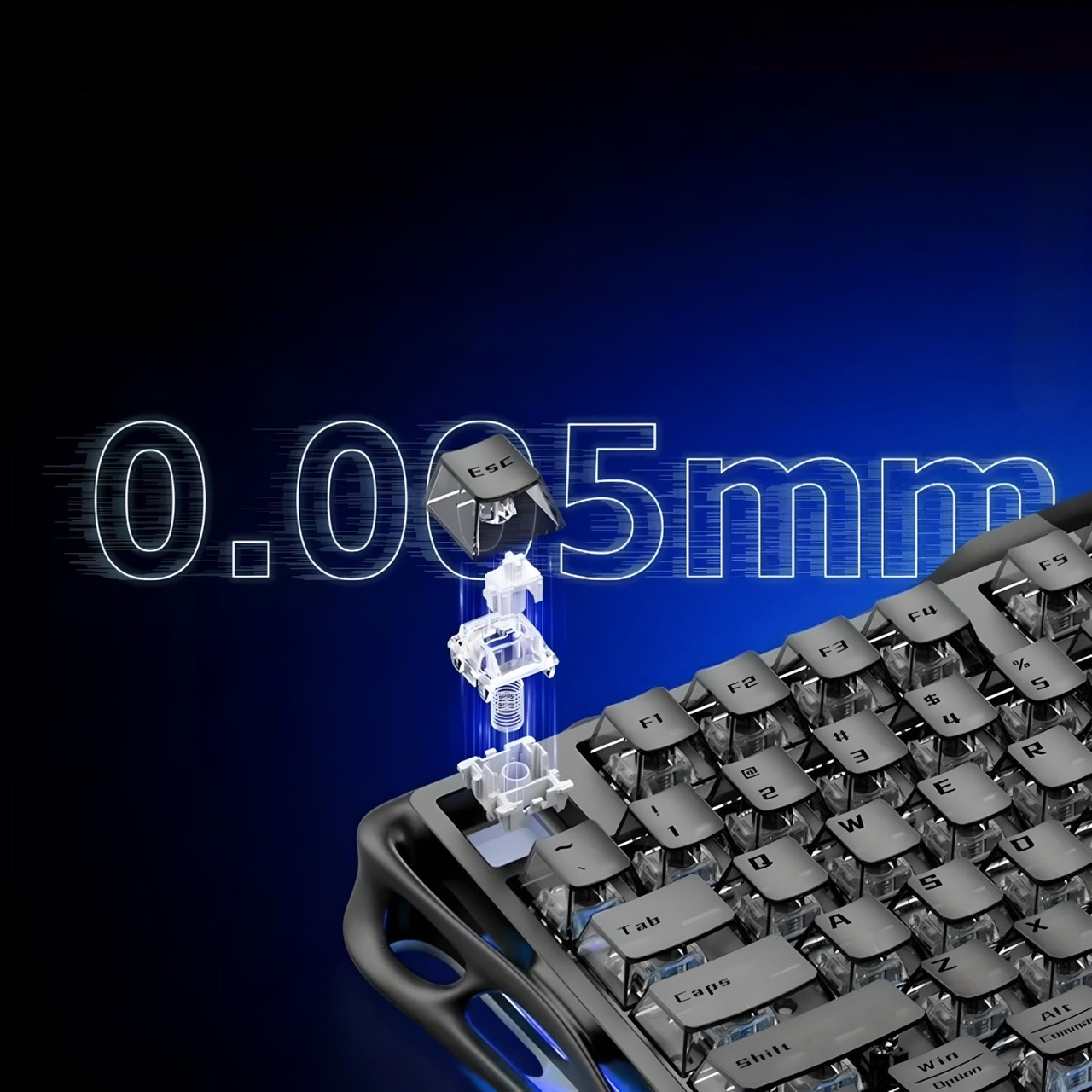 Клавиатура GRAVASTAR Mercury V75 Customized HE Switch Stealth Black