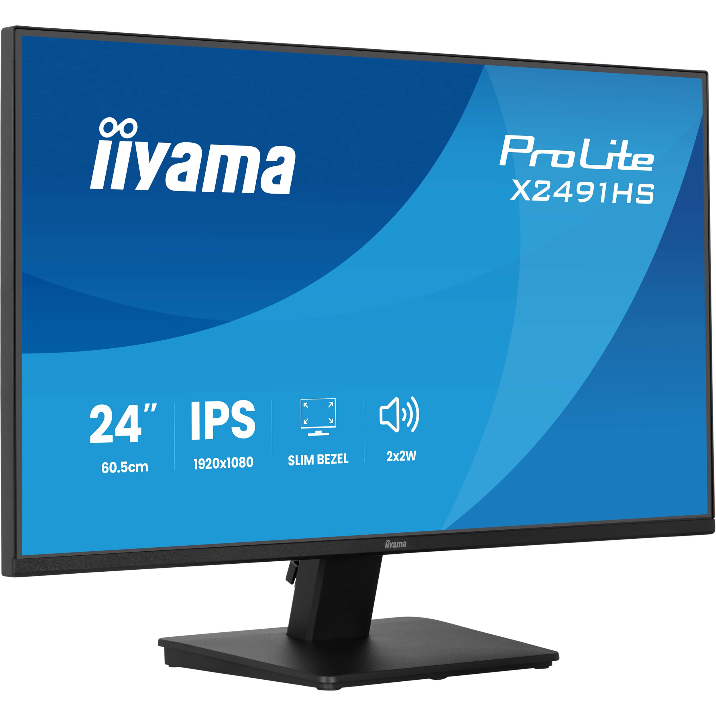 Монитор 23.8" IIYAMA ProLite X2491HS-B1 Matte Black