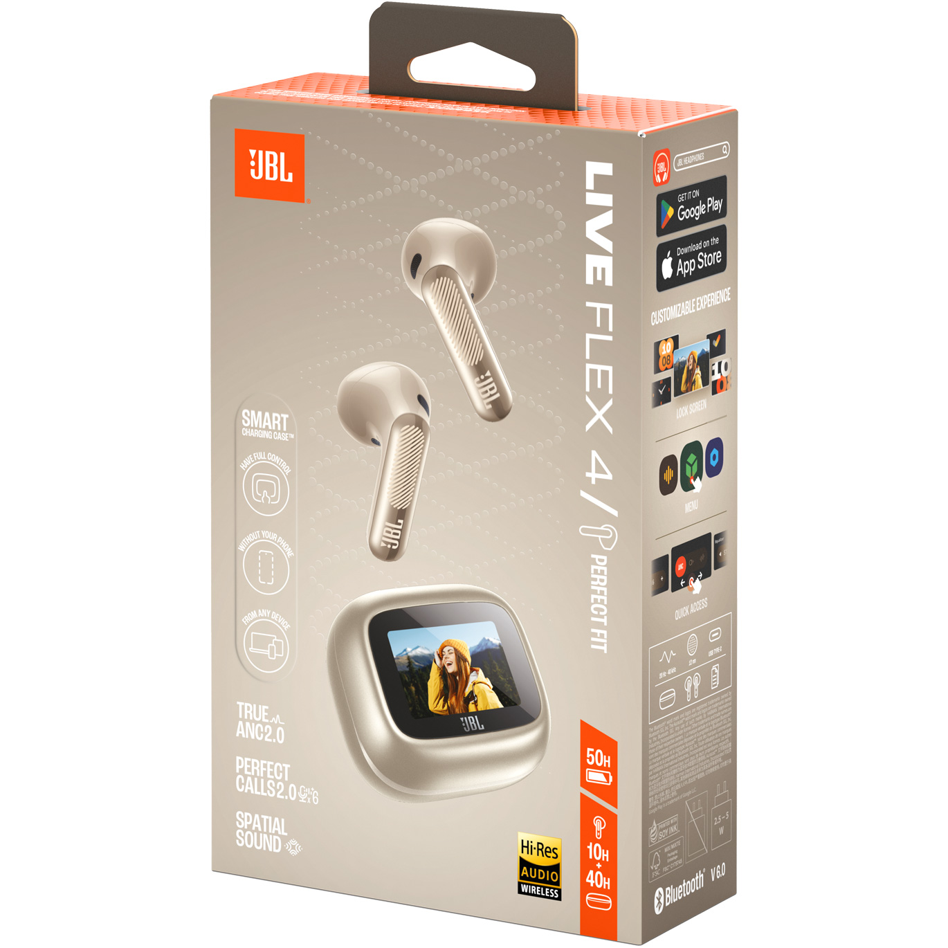 Навушники JBL Live Flex 4 Sand