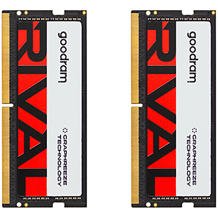 Модуль пам'яті GOODRAM Rival SO-DIMM DDR5 5600MHz 32GB Kit 2x16GB (GGEES5-56L40S/32GDC)