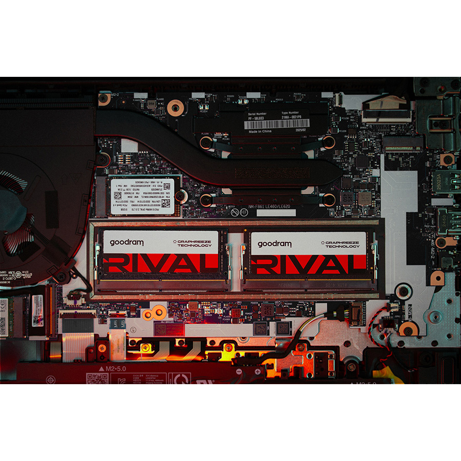 Модуль пам'яті GOODRAM Rival SO-DIMM DDR5 5600MHz 32GB Kit 2x16GB (GGEES5-56L40S/32GDC)