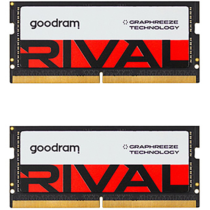 Модуль пам'яті GOODRAM Rival SO-DIMM DDR5 5600MHz 64GB Kit 2x32GB (GGEES5-56L40/64GDC)