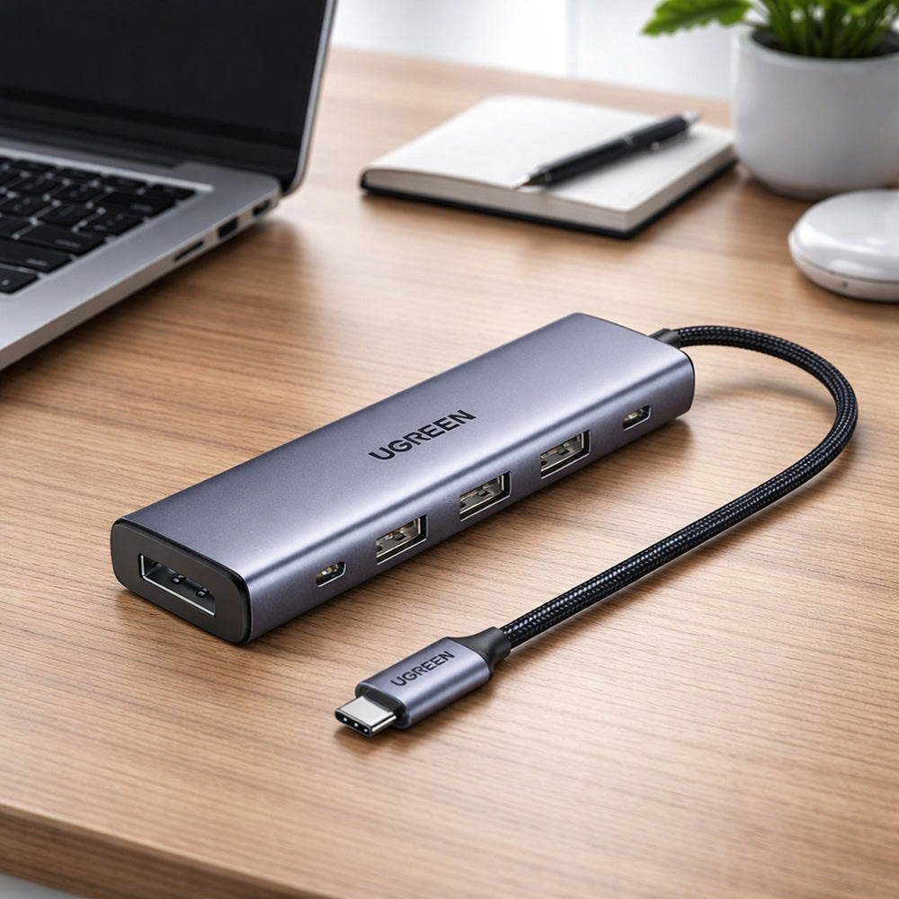 Порт-репликатор UGREEN CM511 6-in-1 USB-C Hub (75642)