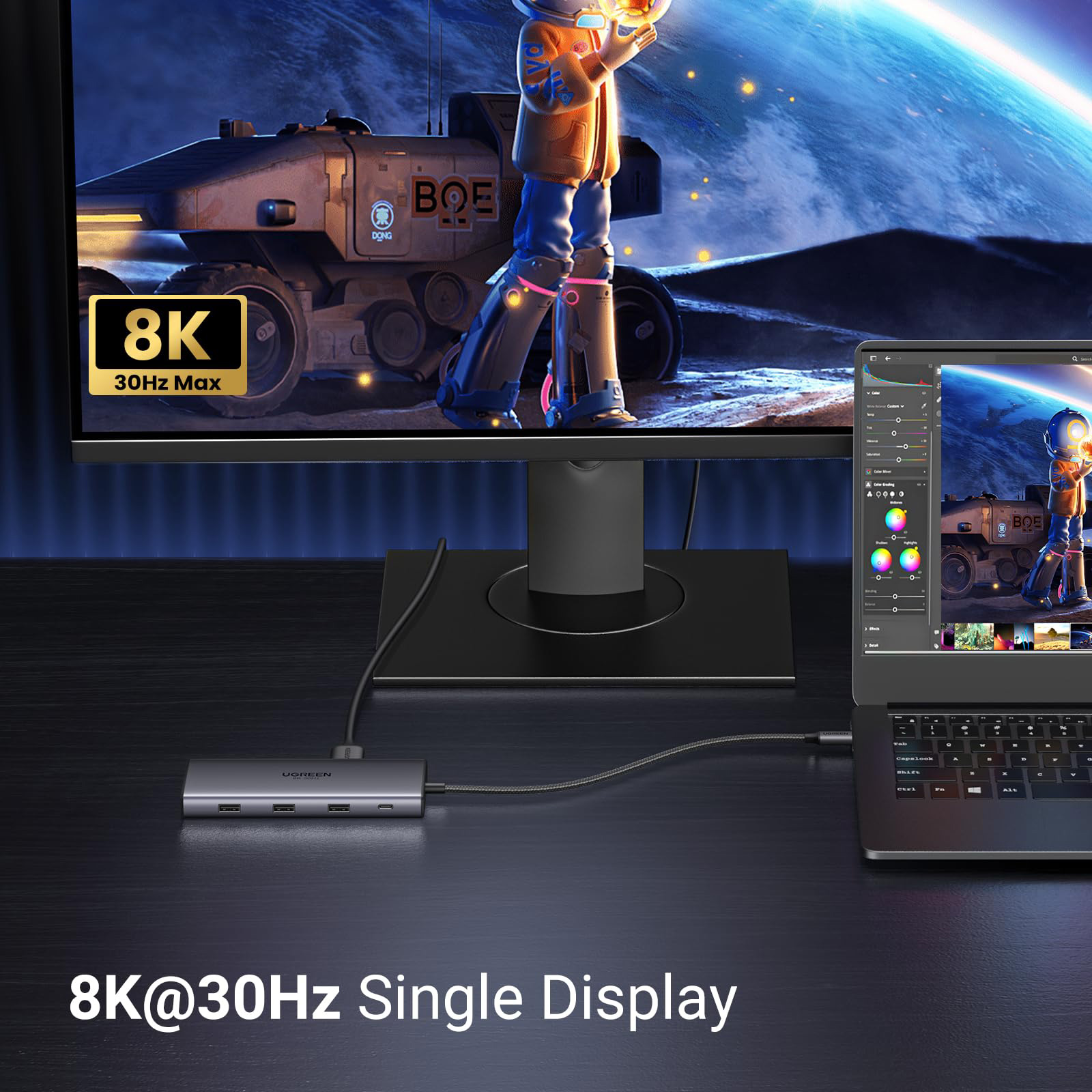 Порт-репликатор UGREEN CM639 Revodok Pro 210 10-in-1 USB-C Hub (15534)