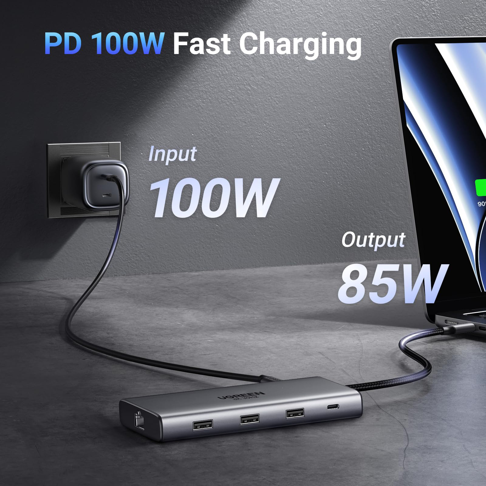 Порт-репликатор UGREEN CM639 Revodok Pro 210 10-in-1 USB-C Hub (15534)