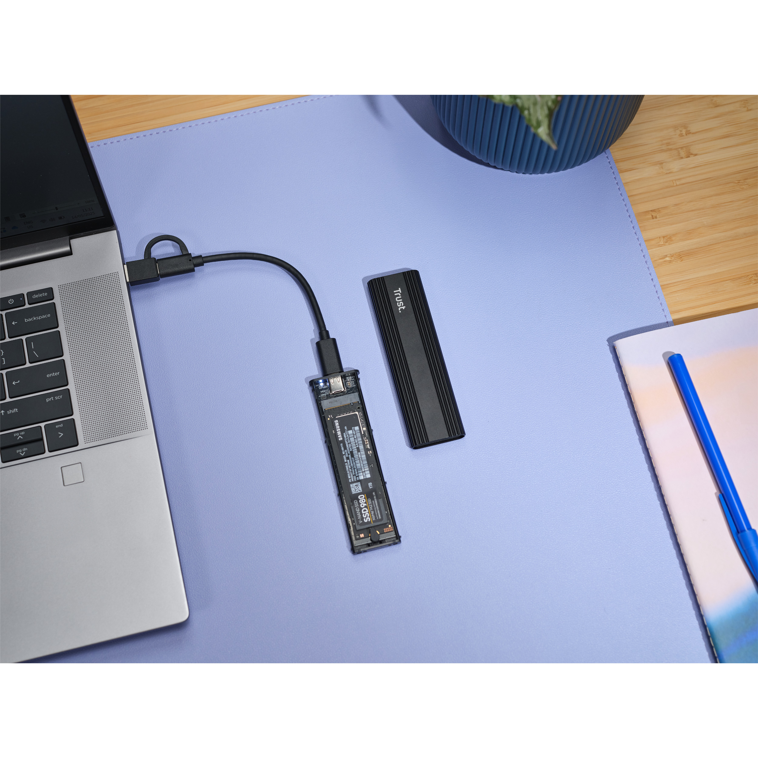 Карман внешний TRUST NVMe PCIe M.2 SSD to USB3.2